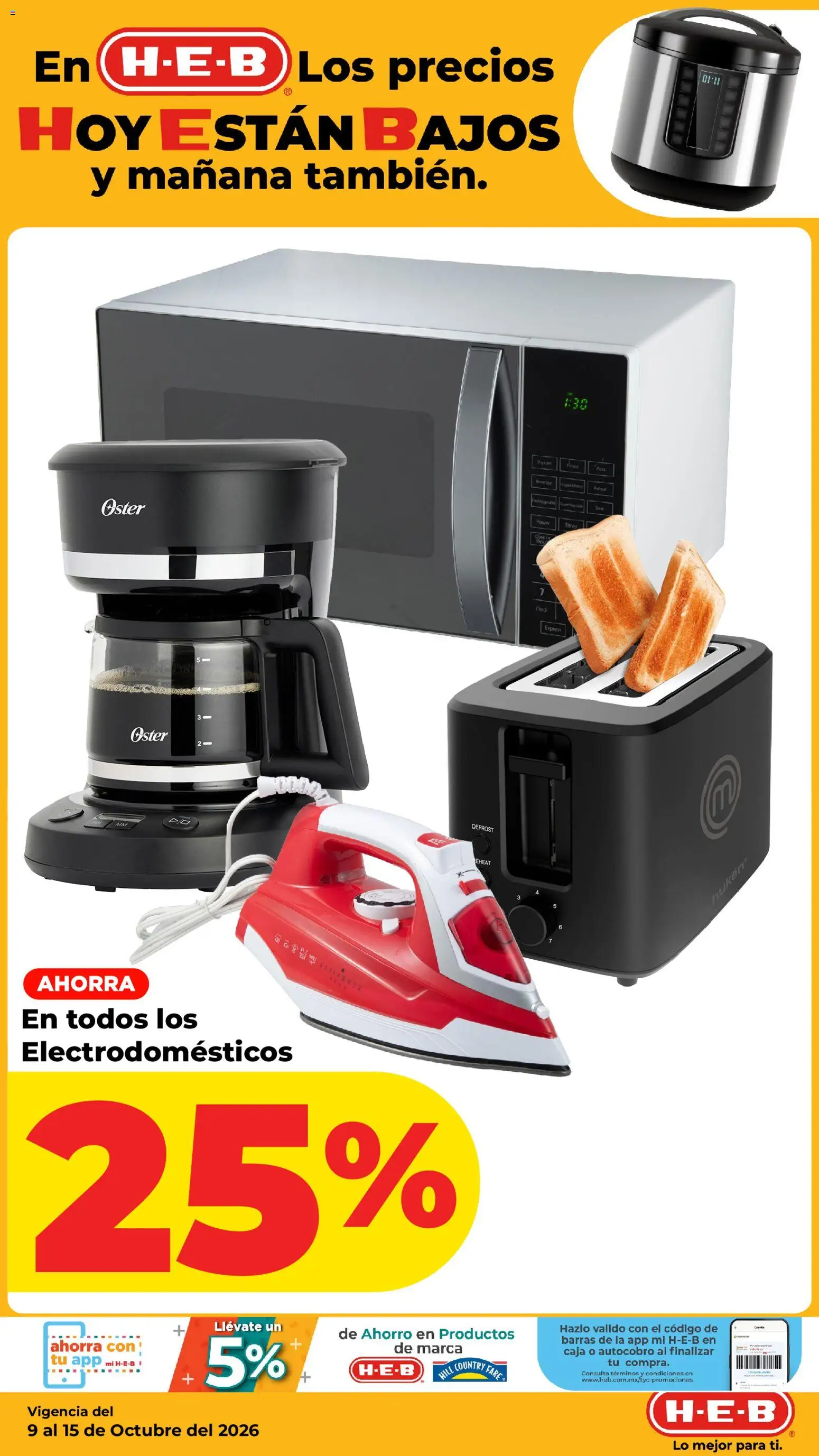 Nuevas ofertas de H-E-B válidas en toda la República Mexicana desde el 09/10/2026. ¡Encuentra las mejores ofertas en H-E-B folleto! | Página: 7