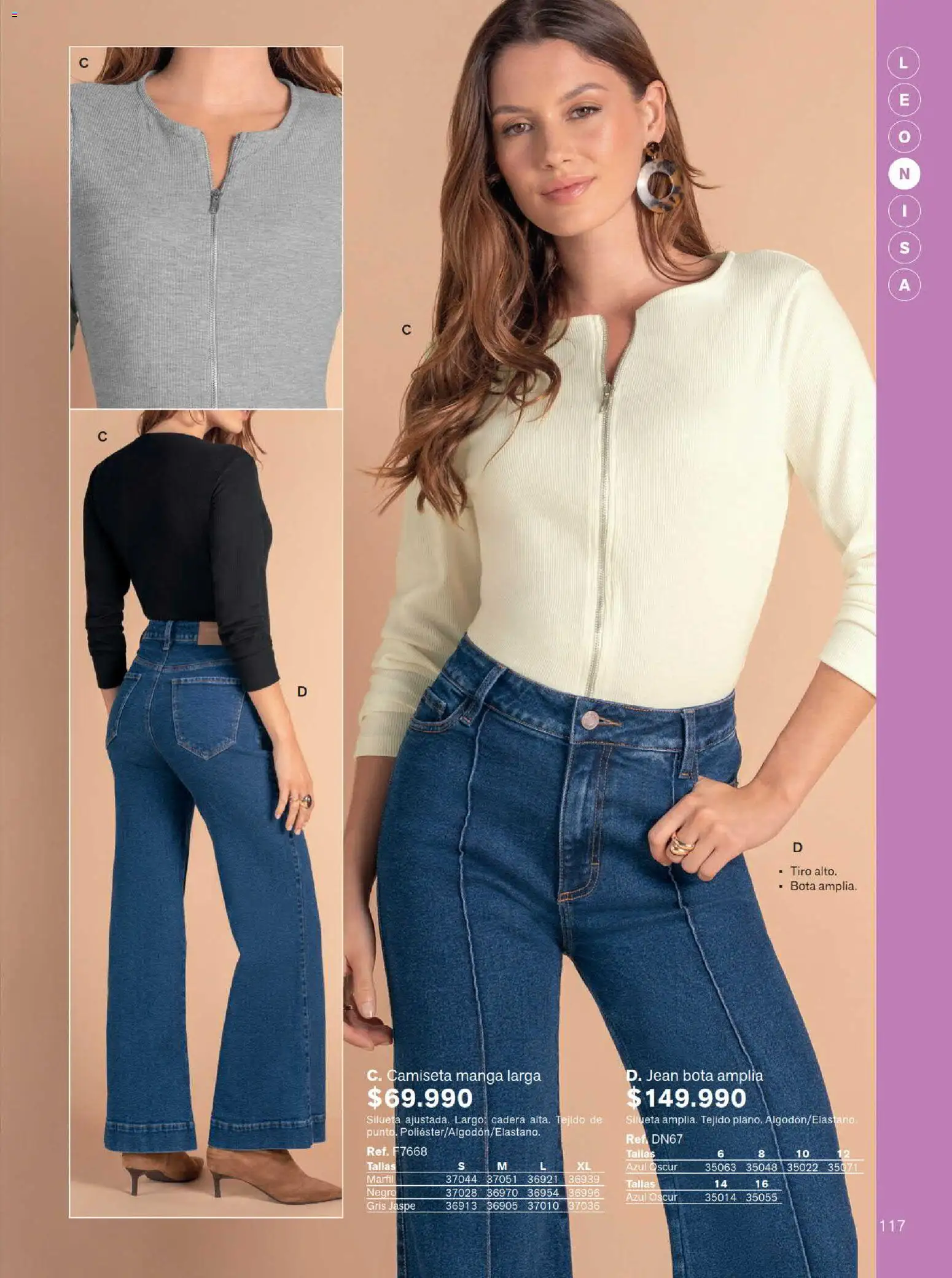 Leonisa revista - valida desde el 15/07/2026 | Página: 117 | Productos: Jean, Camiseta