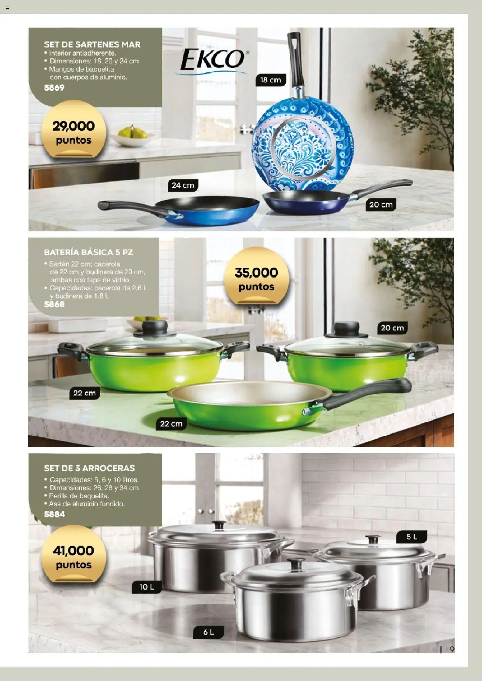 Nuevas ofertas de Fuller válidas en toda la República Mexicana desde el 15/06/2026. ¡Encuentra las mejores ofertas en Fuller catálogo Puntos! | Página: 9 | Productos: Cacerola, Budinera, Batería, Sartén