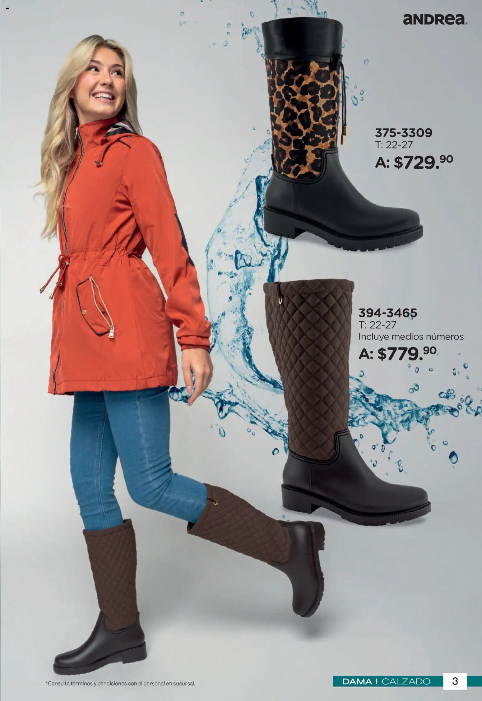 Nuevas ofertas de Andrea válidas en toda la República Mexicana desde el 26/04/2026. ¡Encuentra las mejores ofertas en Andrea catálogo Botas de Lluvia! | Página: 3