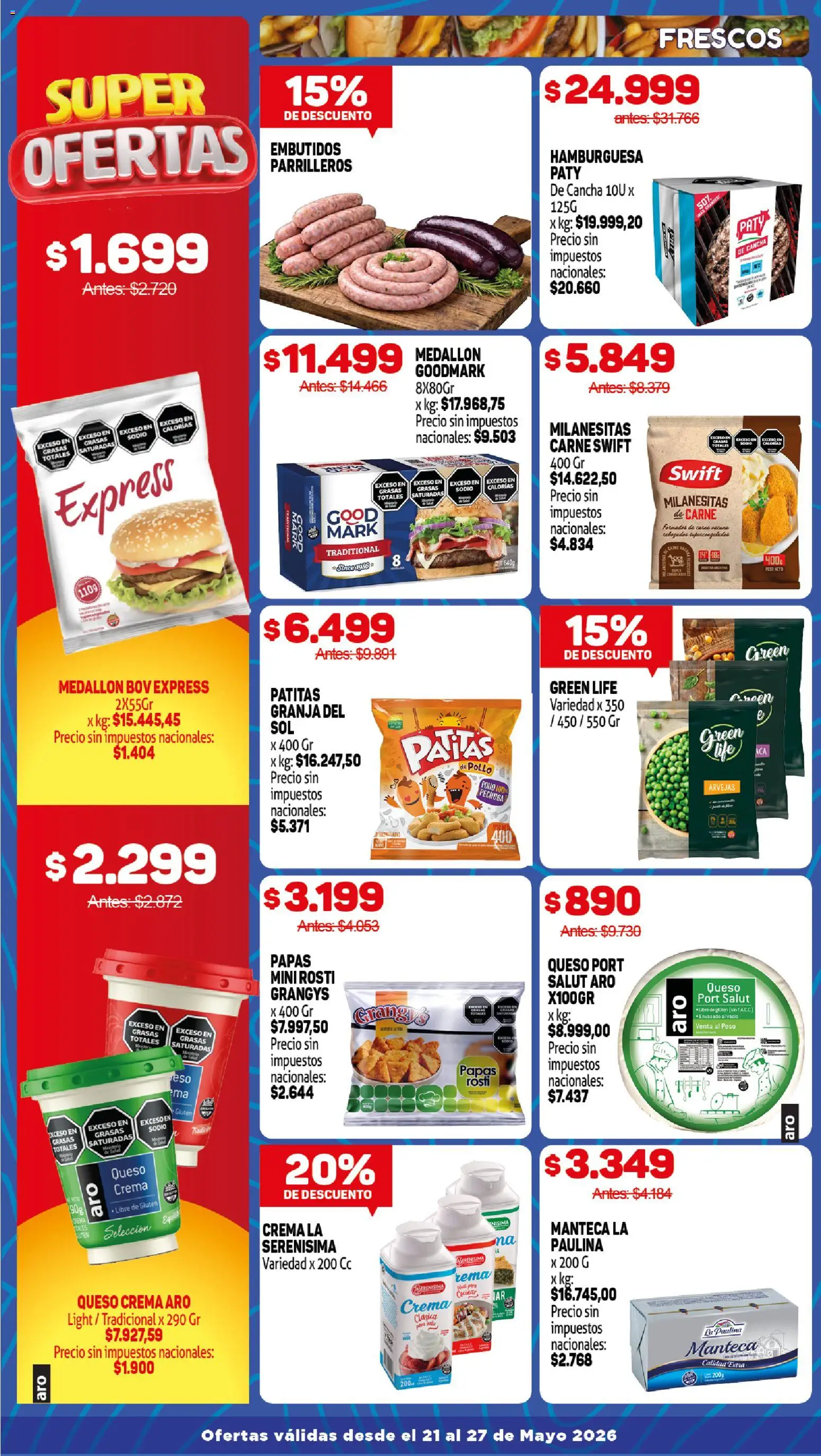 Makro ofertas │ válido desde el 21.05.2026 | Página: 2 | Productos: Peso, Queso crema, Queso, Crema