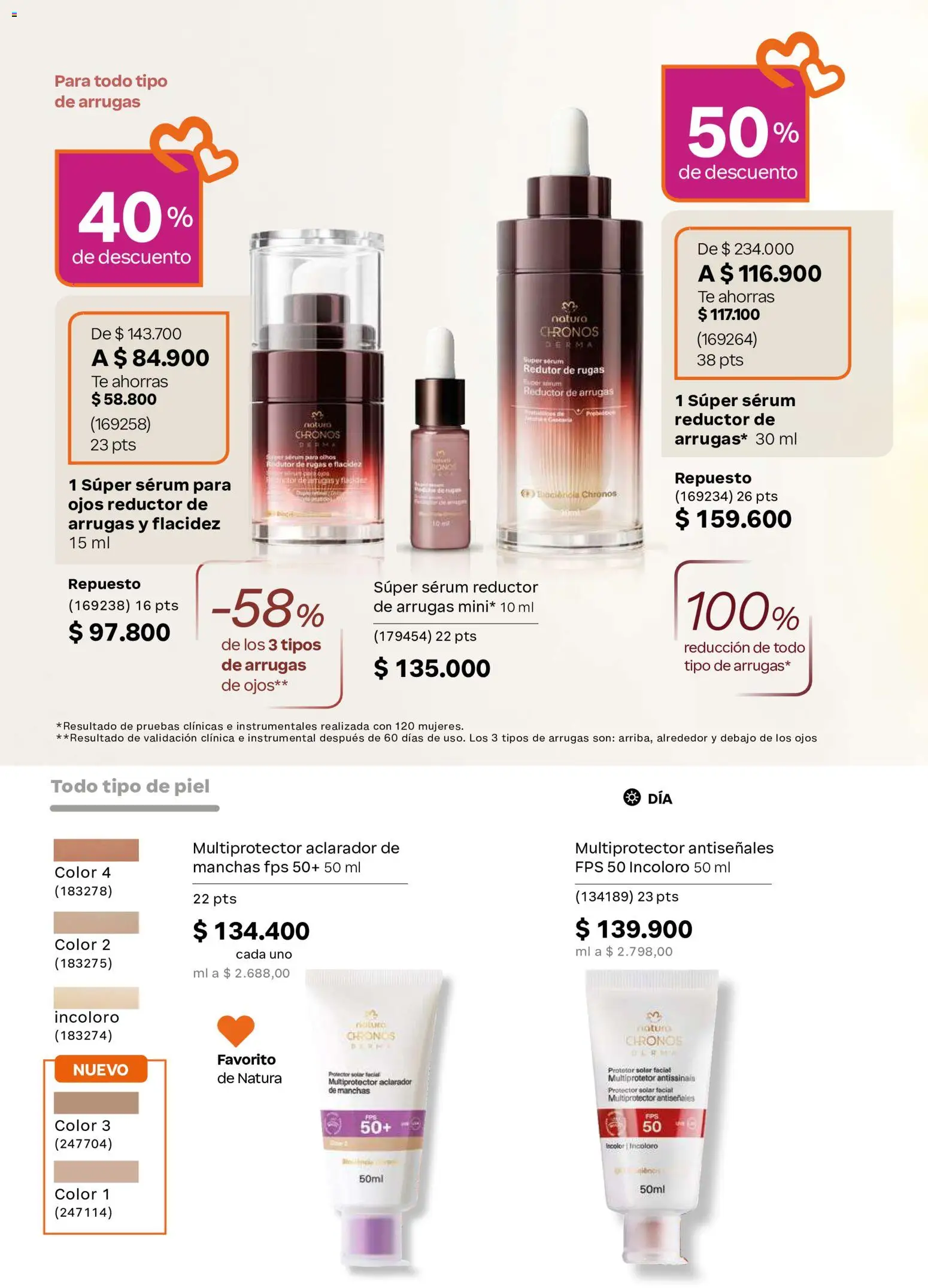 Natura revista - valida desde el 22/07/2026 | Página: 104 | Productos: Té, Serum, Protector solar