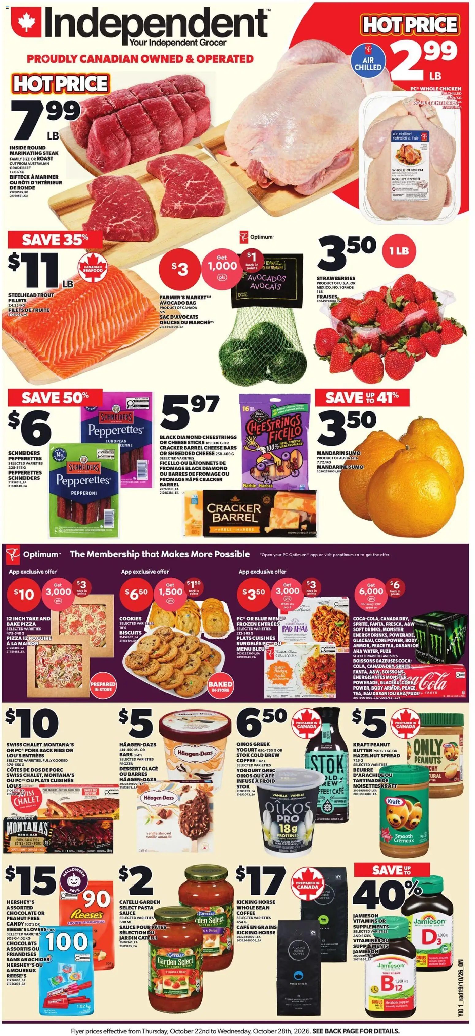 Independent Grocer flyer valid from Oct 22, 2026 | Page: 1