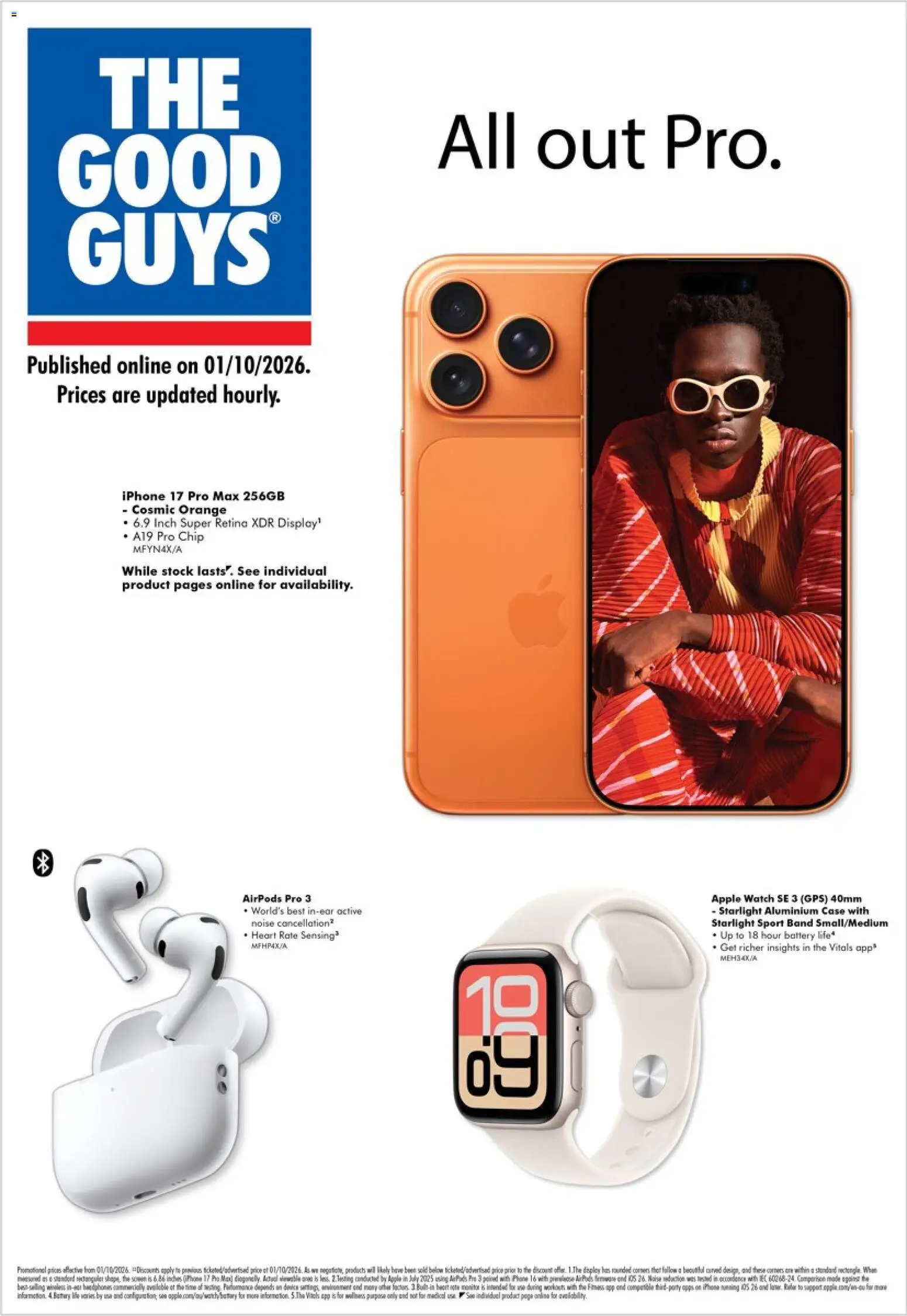 The Good Guys catalogue - valid from 01/10/2026 | Page: 1 | Products: Battery, Device, Watch, Monitor