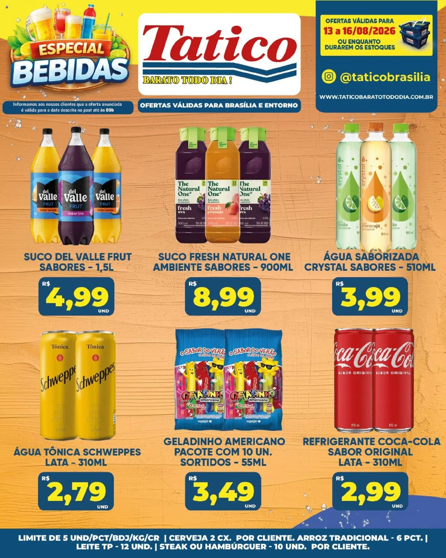 Tatico Folheto - válido de 17/08/2026 | Página: 47 | Produtos: Uva, Bebidas, Leite, Cerveja