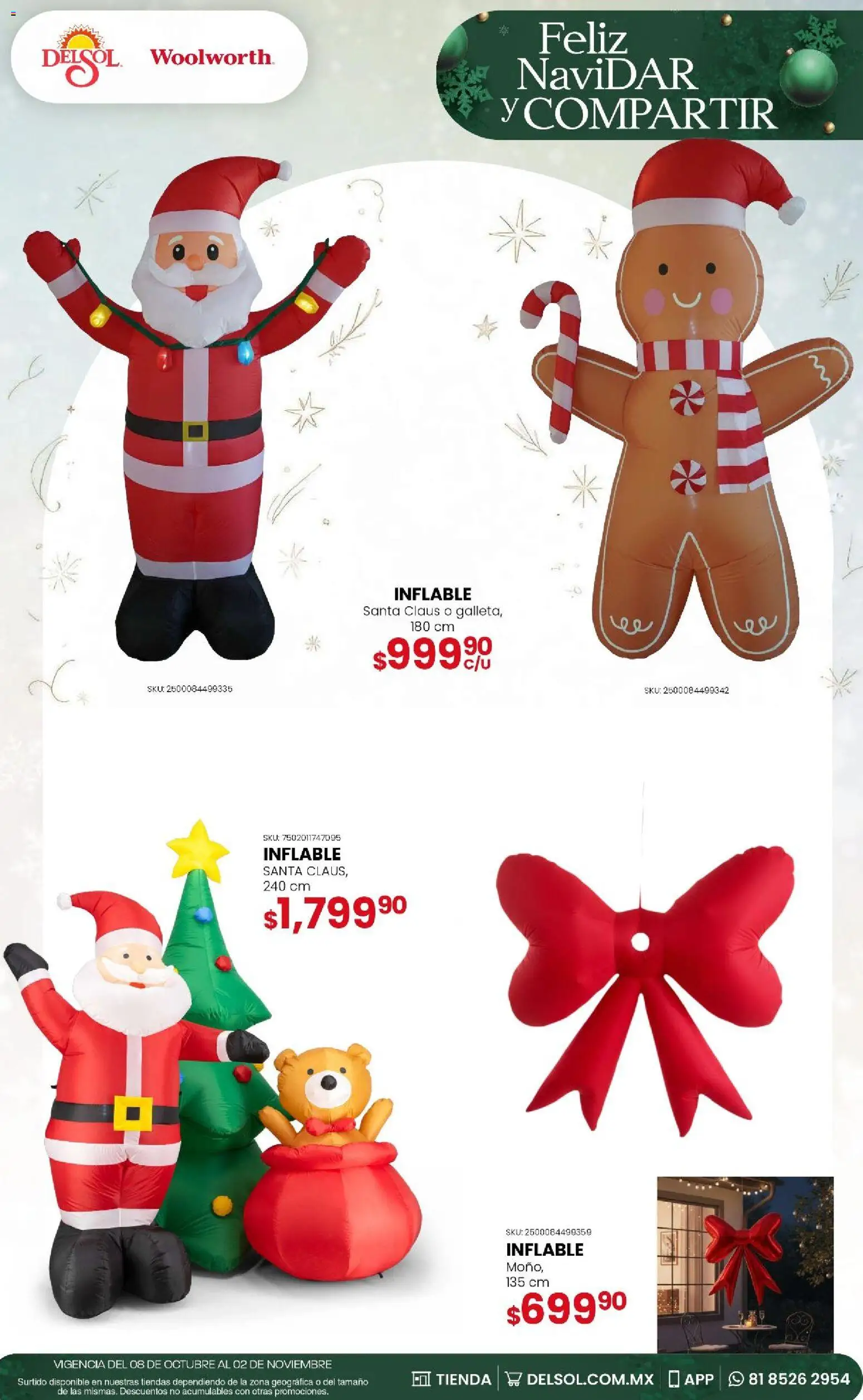 Nuevas ofertas de Del Sol y Woolworth válidas en toda la República Mexicana desde el 08/10/2026. ¡Encuentra las mejores ofertas en Del Sol y Woolworth - Feliz NaviDar y Compartir! | Página: 3