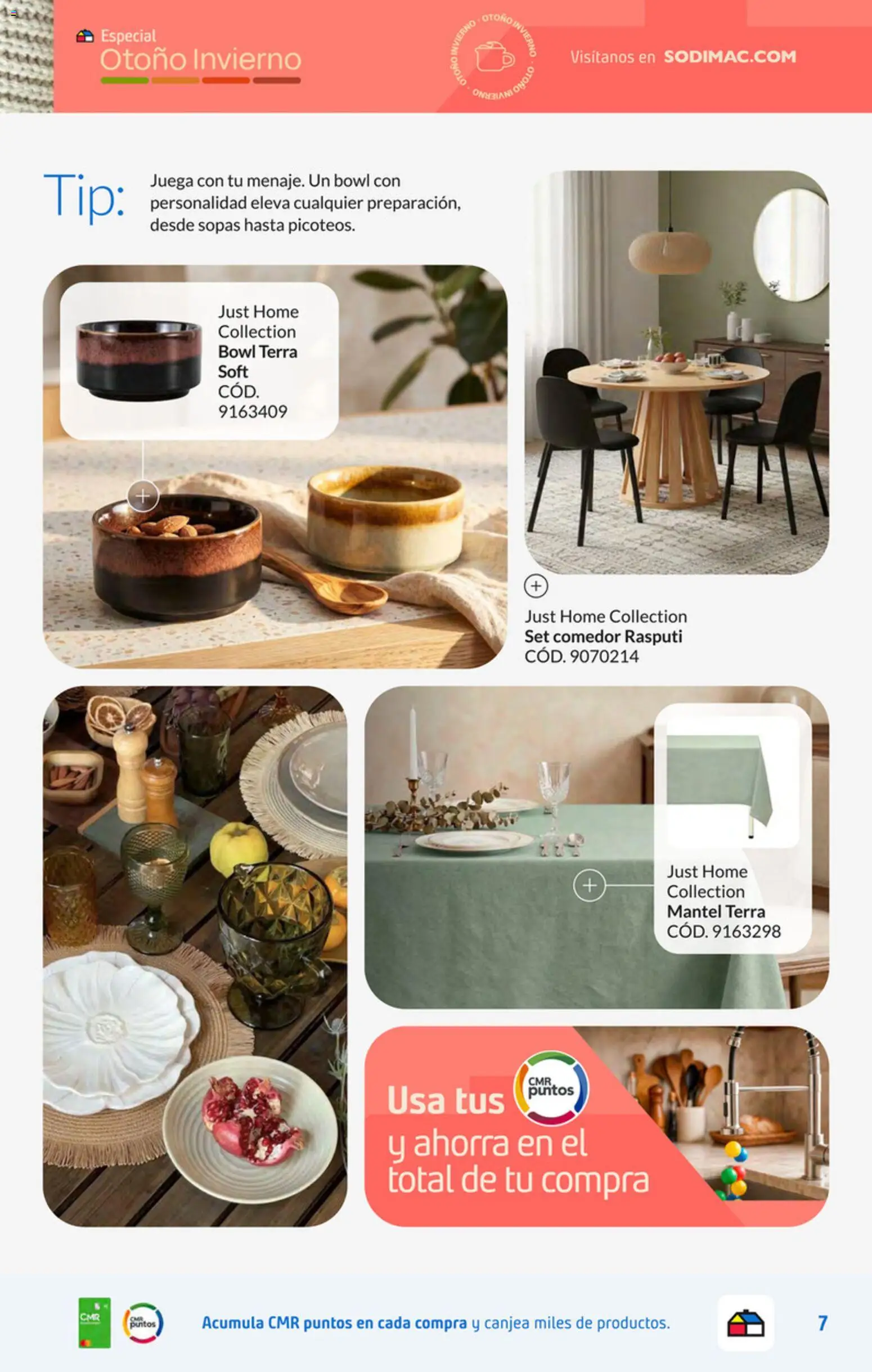 Sodimac Ofertas │ válido desde el 30.06.2026 | Página: 7 | Productos: Juega, Bowl, Mantel