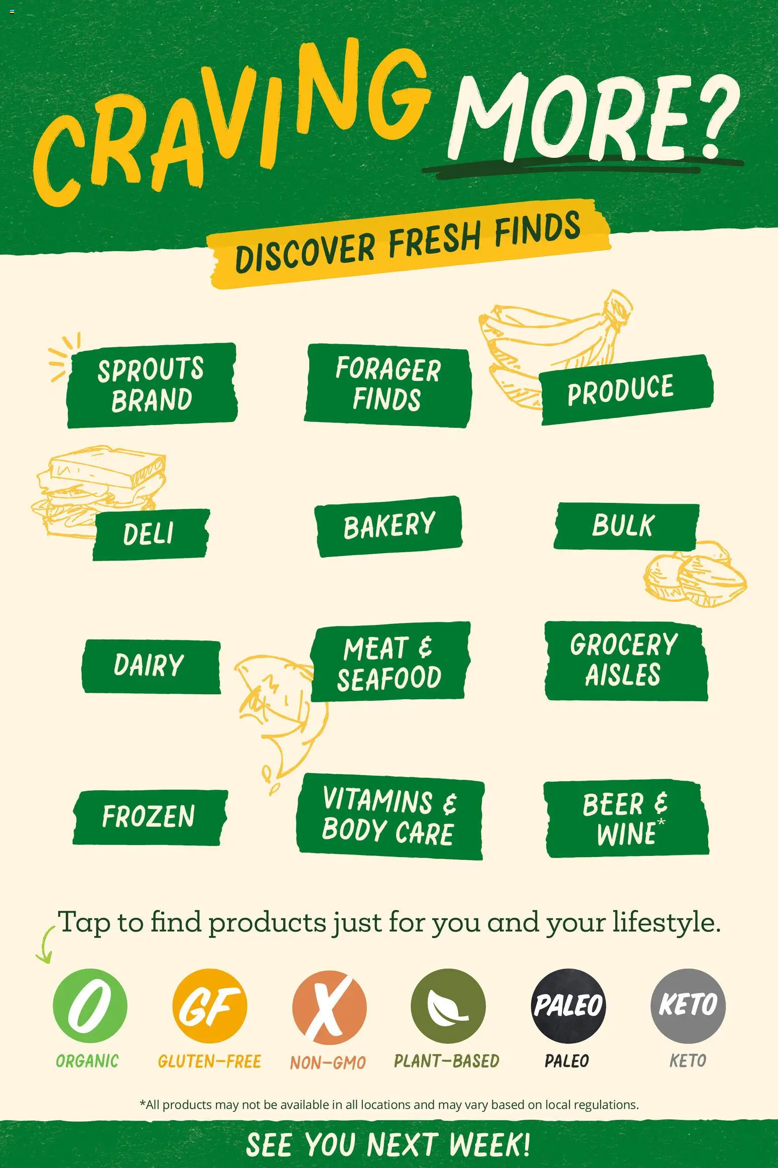 Sprouts Weekly Ad - valid from 06/24/2026 | Page: 12 | Products: Bakery, Wine, Beer, Seafood