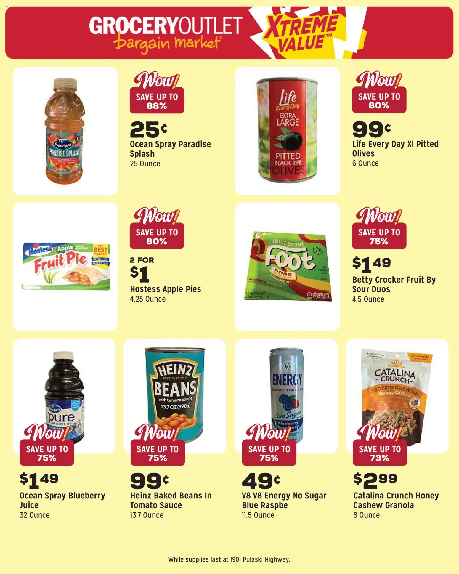 Grocery Outlet Weekly Ad - valid from 06/24/2026 | Page: 10 | Products: Juice, Sauce, Sugar, Watermelon