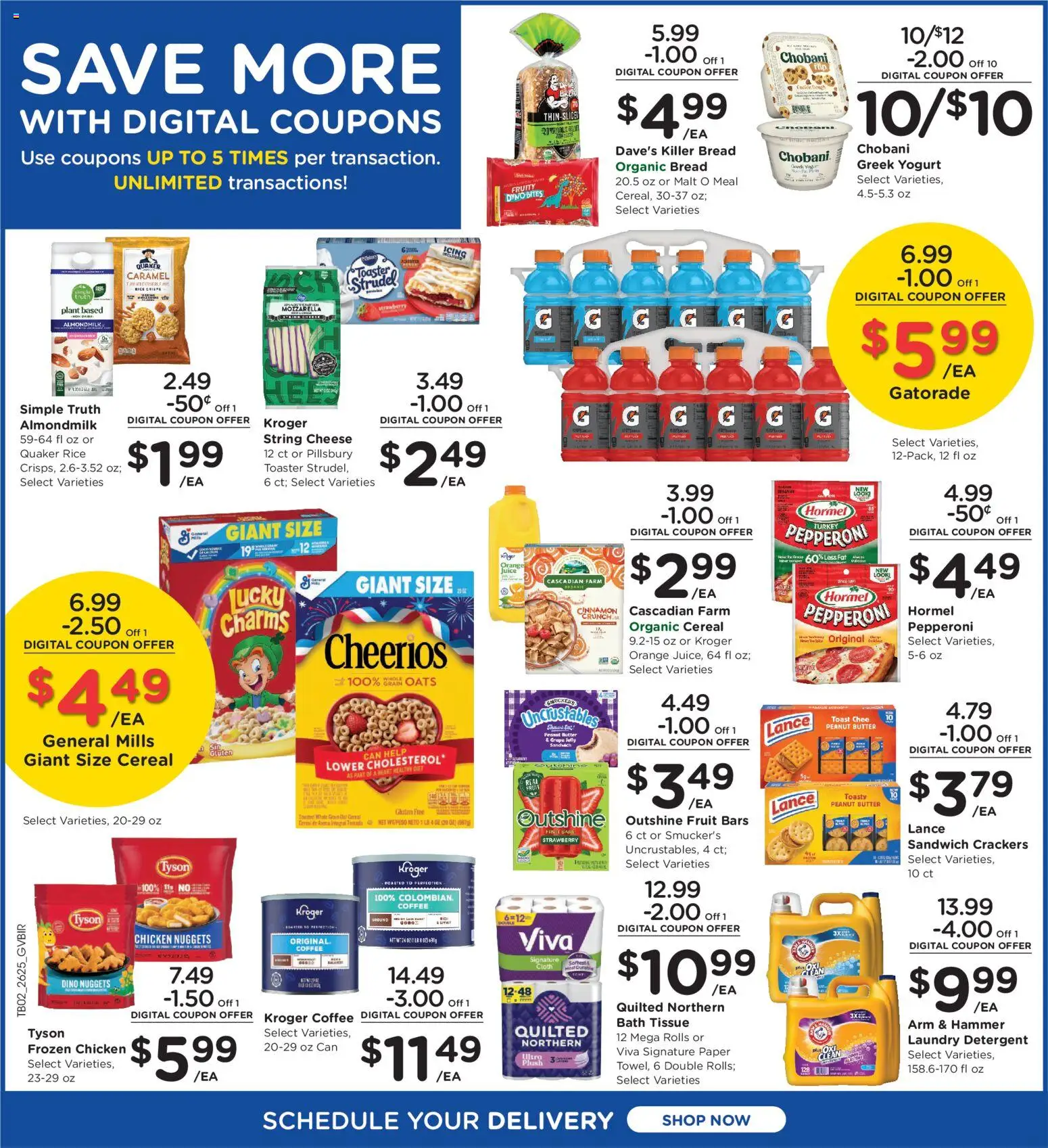 Kroger Ad - valid from 07/22/2026 | Page: 3 | Products: Hammer, Bread, Coffee, Rice