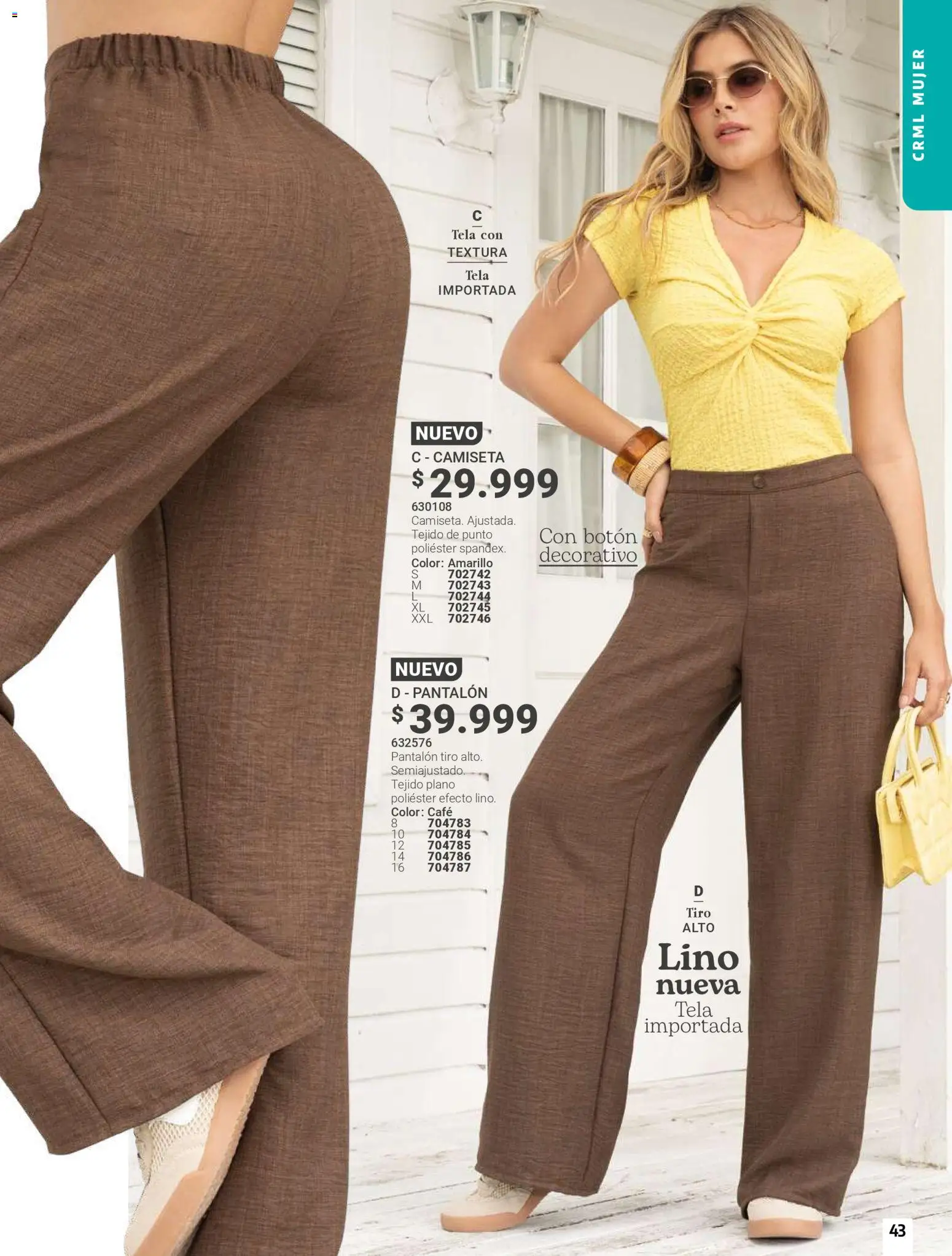 Carmel revista - valida desde el 01/04/2026 | Página: 43 | Productos: Camiseta, Café