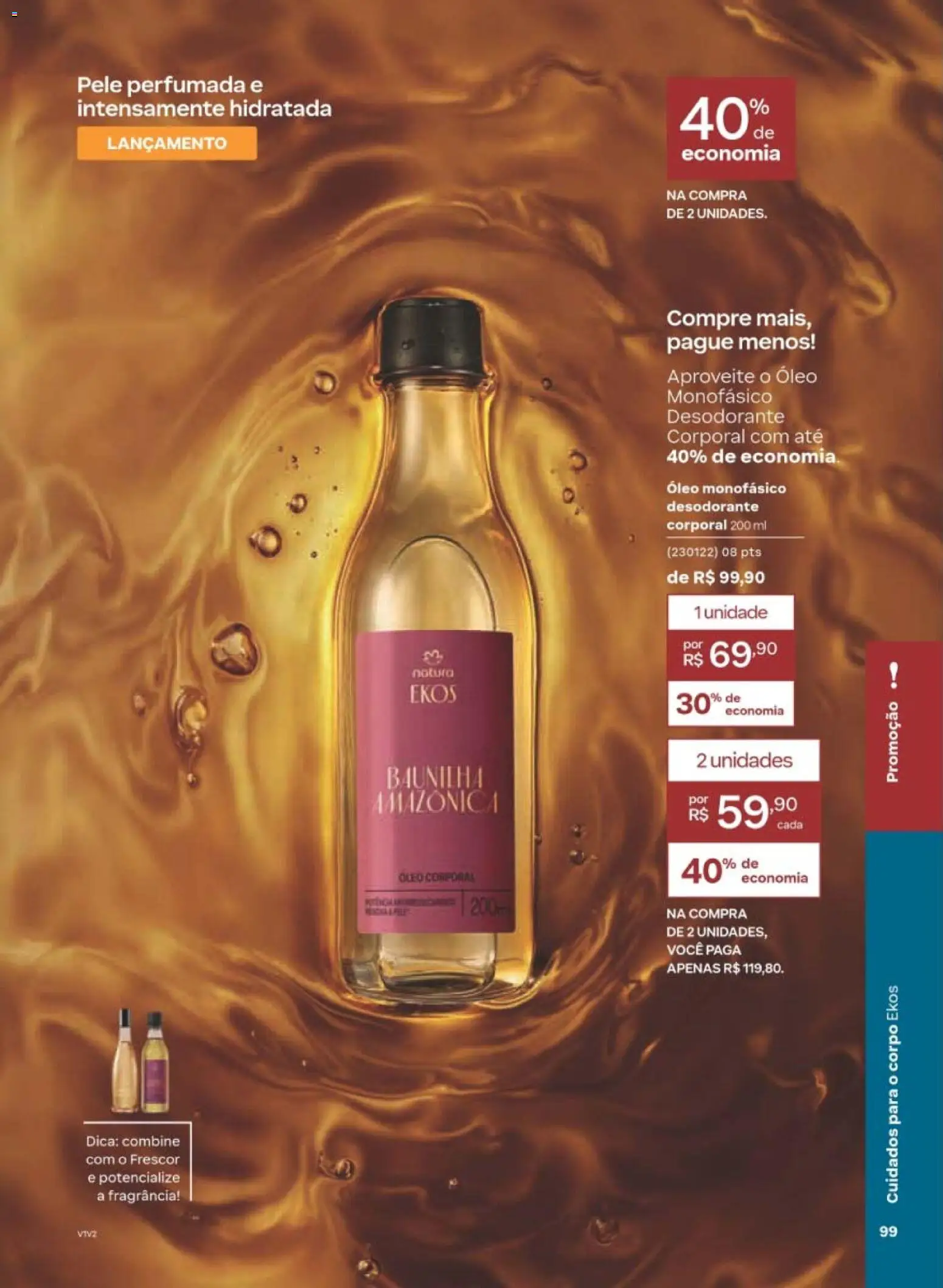 Natura Folheto - válido de 10/08/2026 | Página: 102 | Produtos: Fragrância, Baunilha, Desodorante, Óleo corporal
