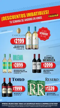 Vista previa Yaguar - Especial de Vinos Parque Chacabuco válido desde el 01.06.2026