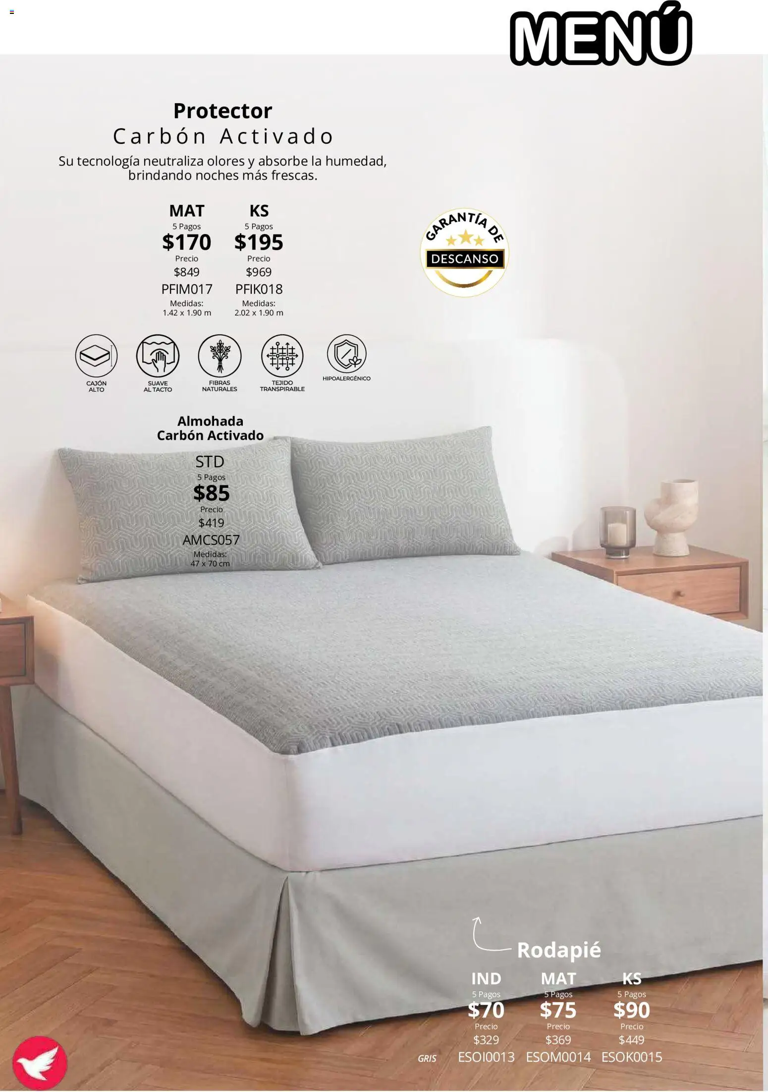 Nuevas ofertas de Colchas Concord válidas en toda la República Mexicana desde el 01/08/2026. ¡Encuentra las mejores ofertas en Colchas Concord catálogo! | Página: 170 | Productos: Almohada