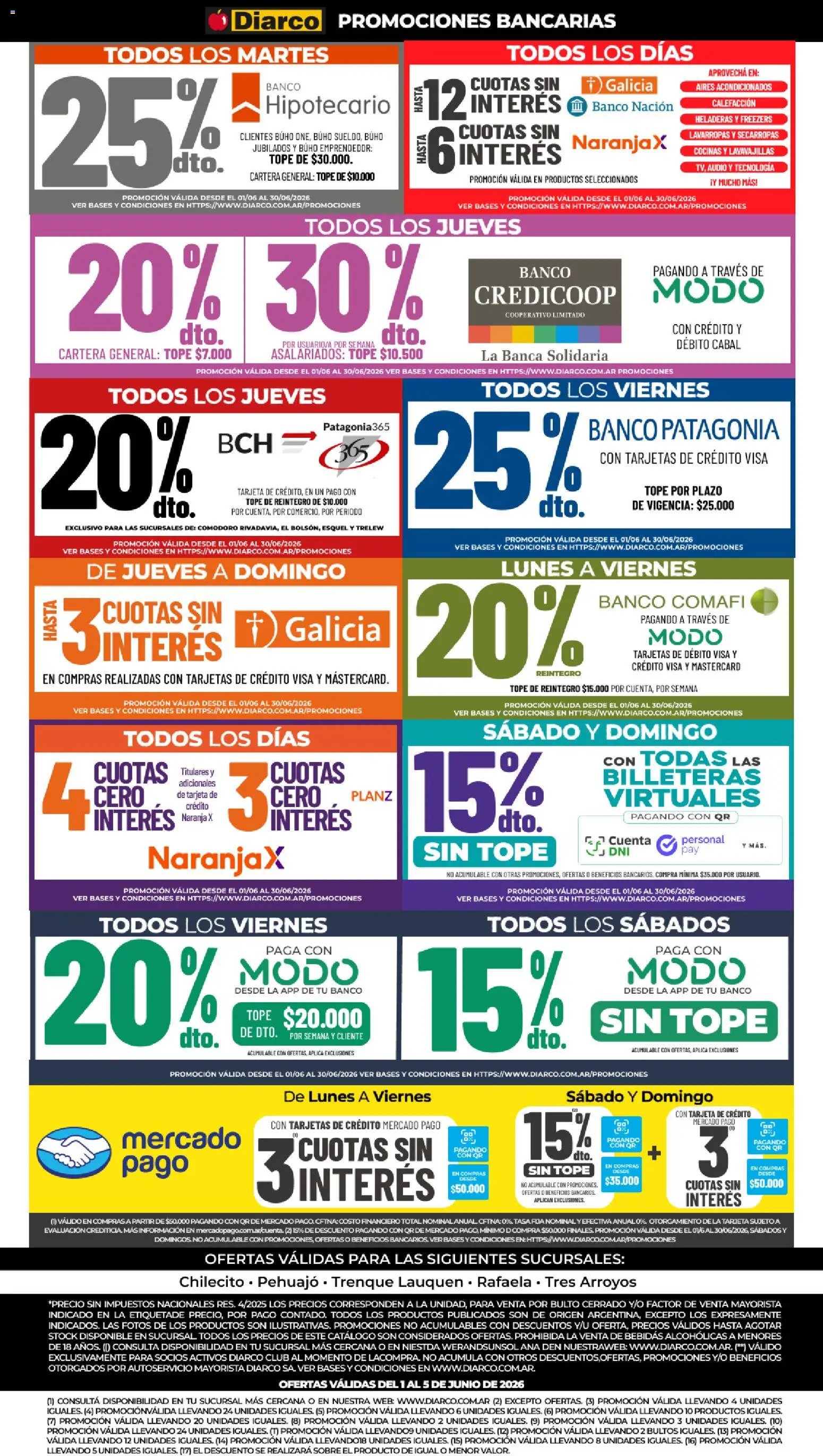 Diarco - Ofertas Pueblo Interior │ válido desde el 01.06.2026 | Página: 11 | Productos: Cartera, Lavavajillas, Sobre, Lavarropas