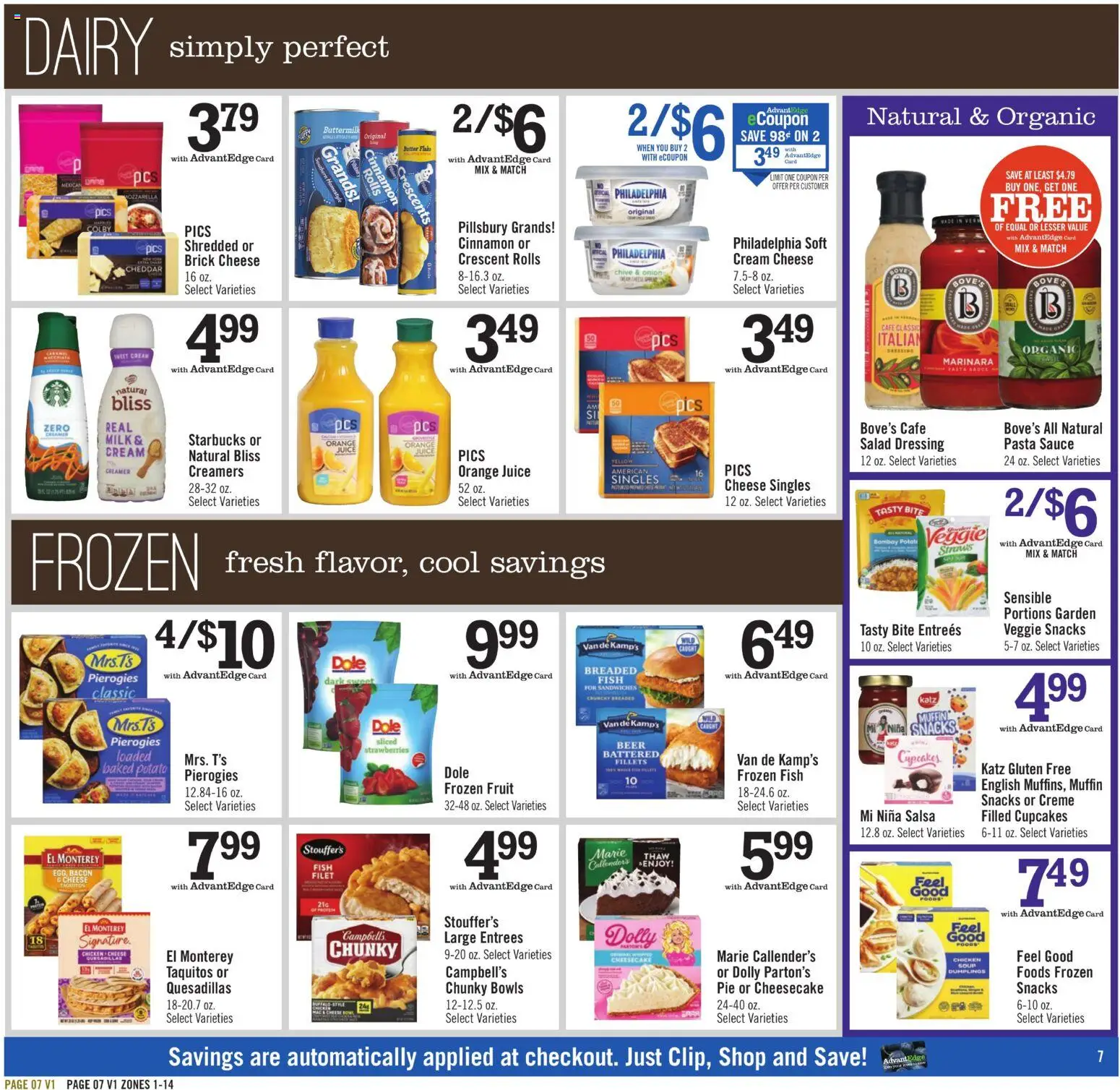 Price Chopper Weekly Ad - valid from 09/06/2026 | Page: 7 | Products: Milk, Strawberries, Pasta, Frozen fruit