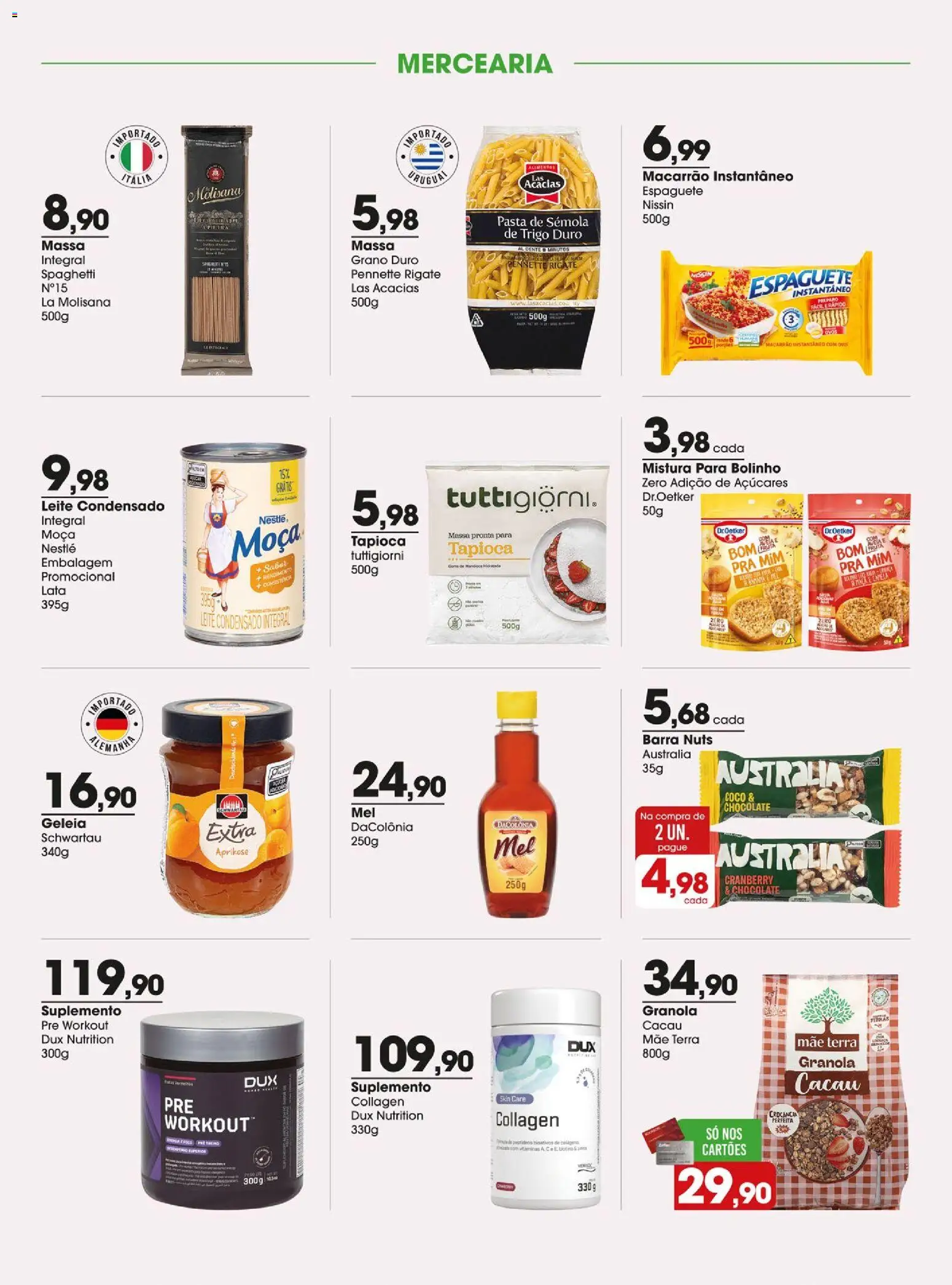 Zaffari Folheto - válido de 14/07/2026 | Página: 5 | Produtos: Leite, Ovos, Massa, Granola