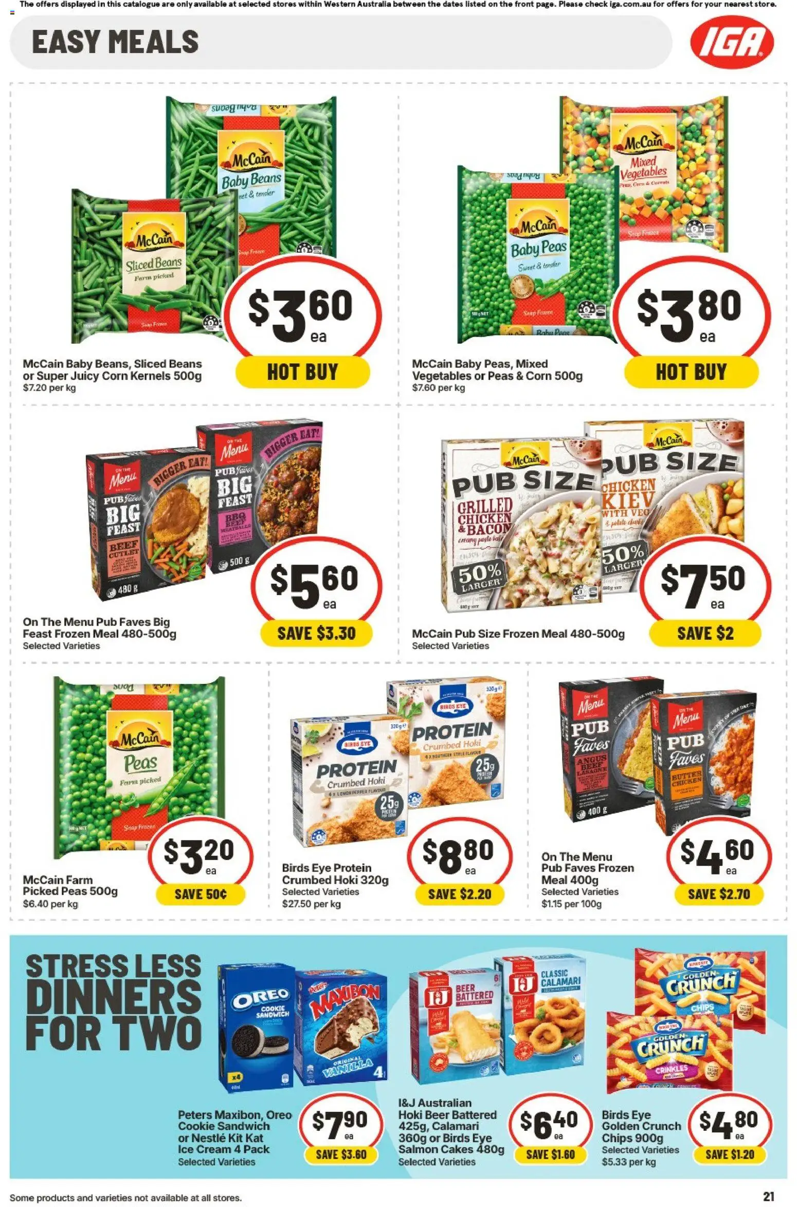IGA catalogue - valid from 01/07/2026 | Page: 21 | Products: Bacon, Beer, Chips, Vegetables