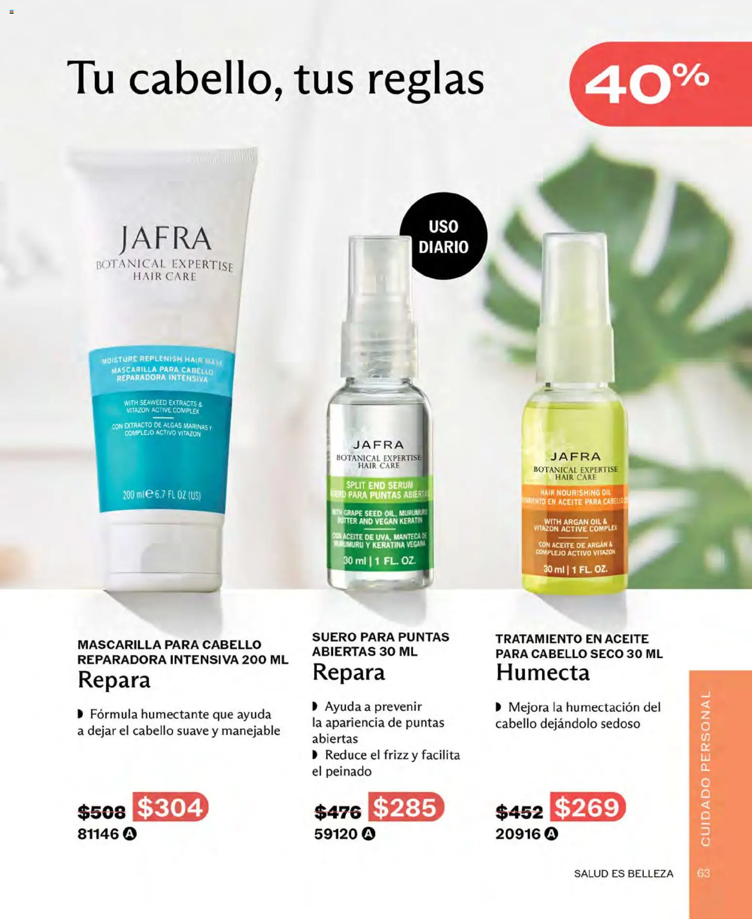 Nuevas ofertas de JAFRA válidas en toda la República Mexicana desde el 01/08/2026. ¡Encuentra las mejores ofertas en JAFRA catálogo! | Página: 63