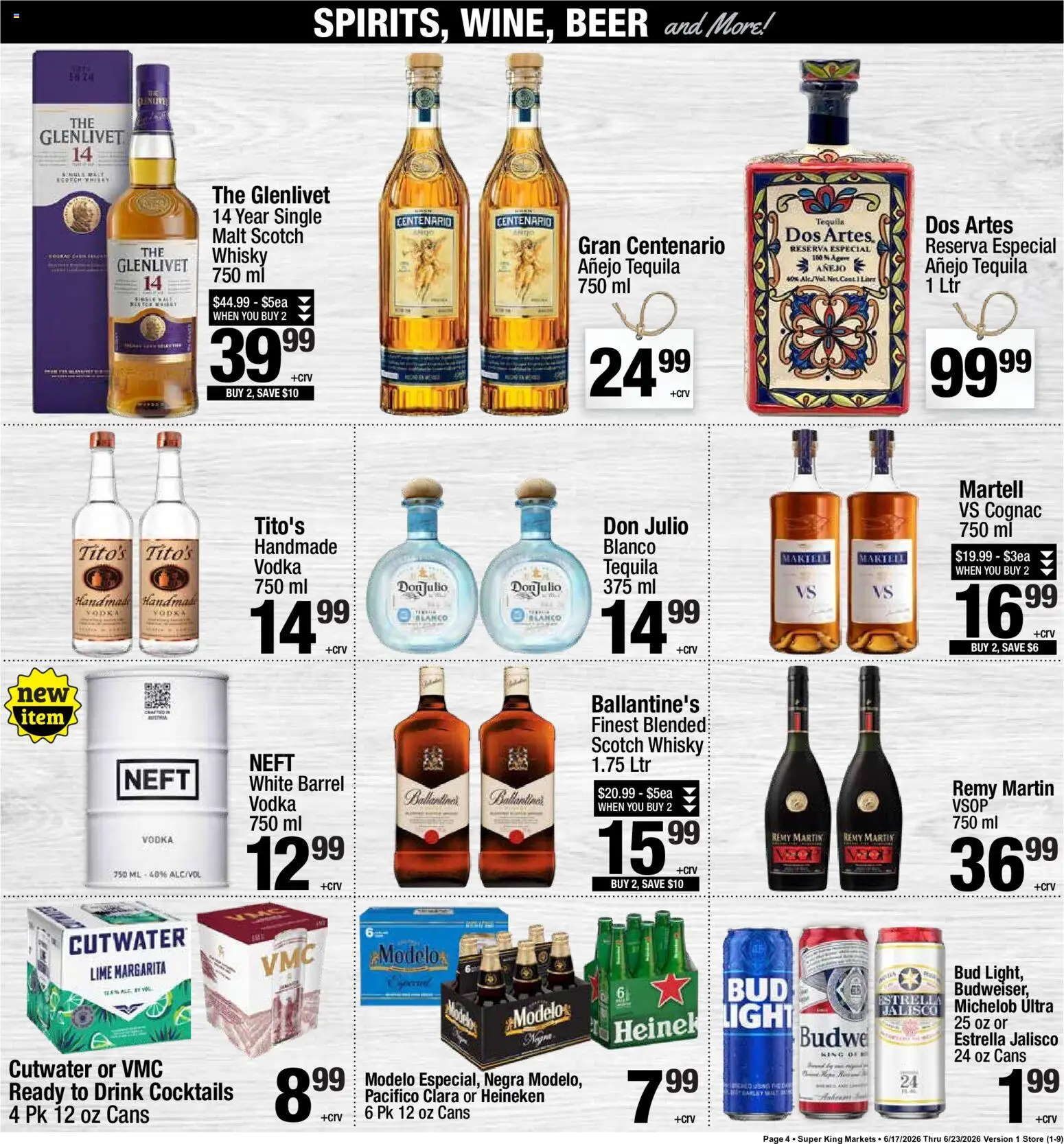 Super King Weekly Ad - valid from 06/17/2026 | Page: 5 | Products: Beer, Vodka, Lime