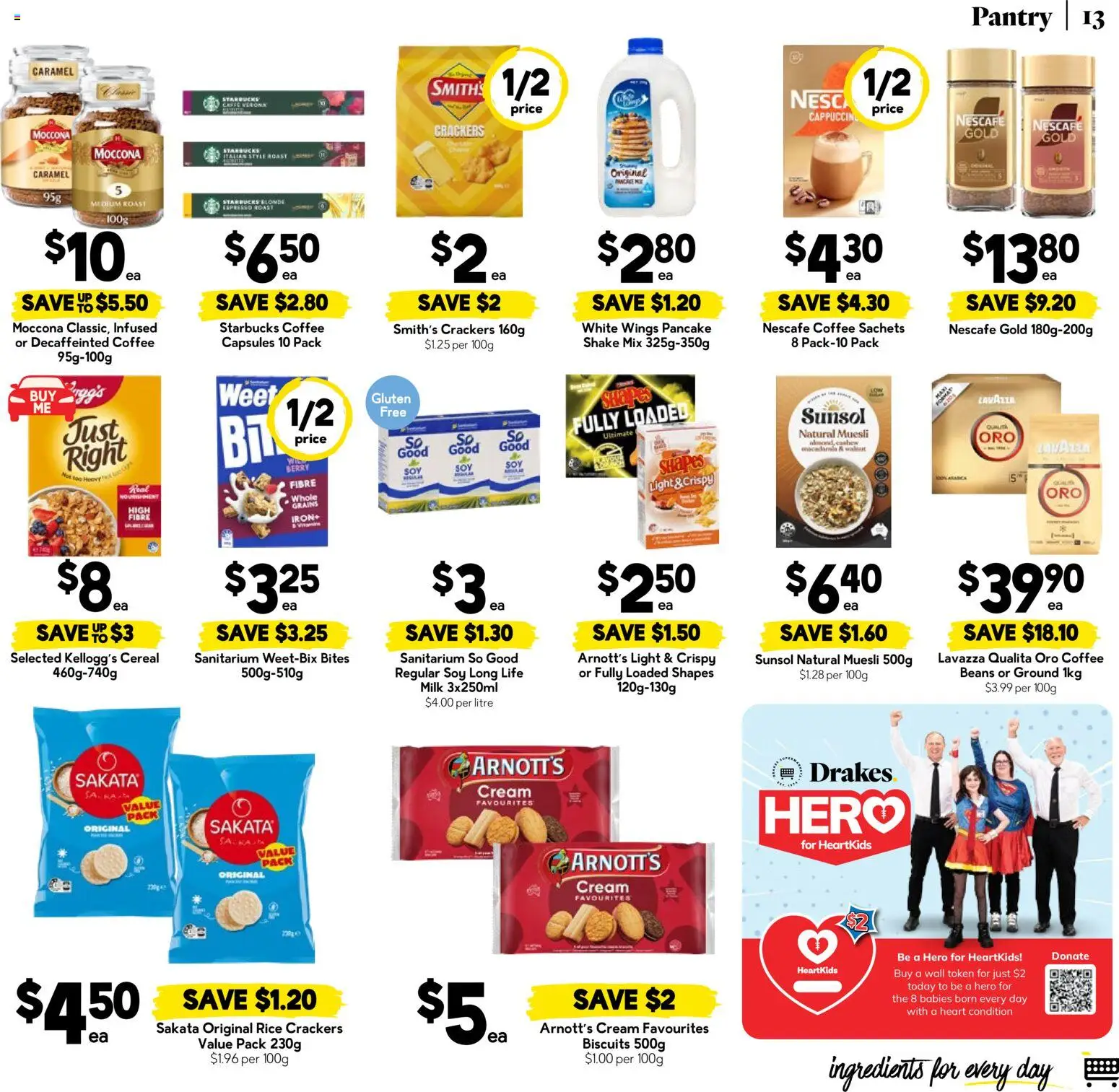 Drakes catalogue - valid from 13.05.2026 | Page: 13 | Products: Milk, Coffee, Rice, Cereal