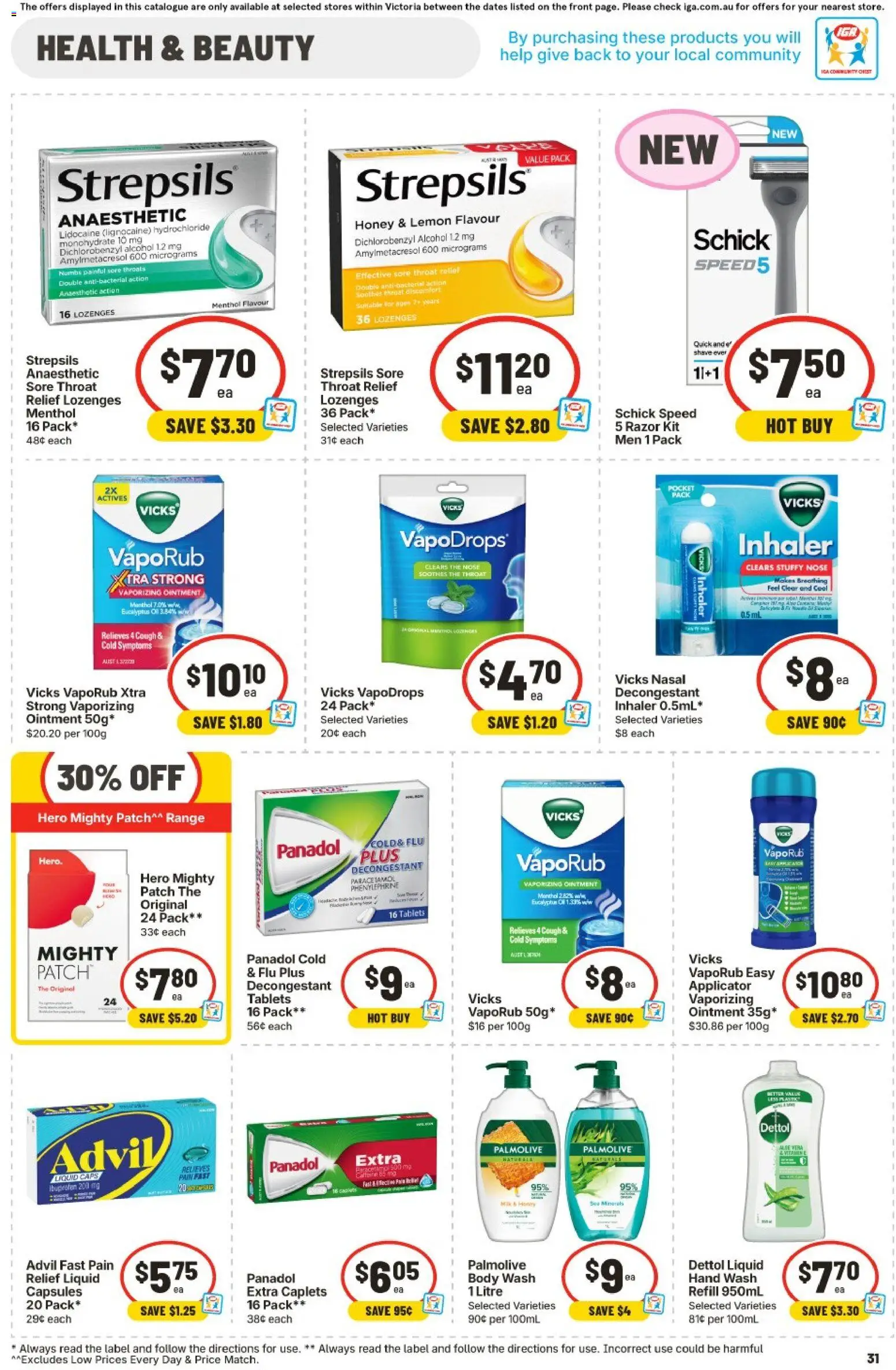 IGA catalogue - valid from 29/07/2026 | Page: 32 | Products: Lemon, VapoRub, Tablets, Hand wash