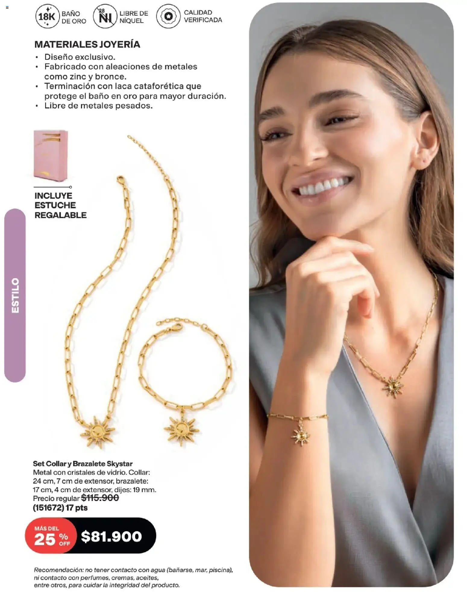 Avon revista - valida desde el 15/07/2026 | Página: 95 | Productos: Agua, Estuche, Brazalete, Collar