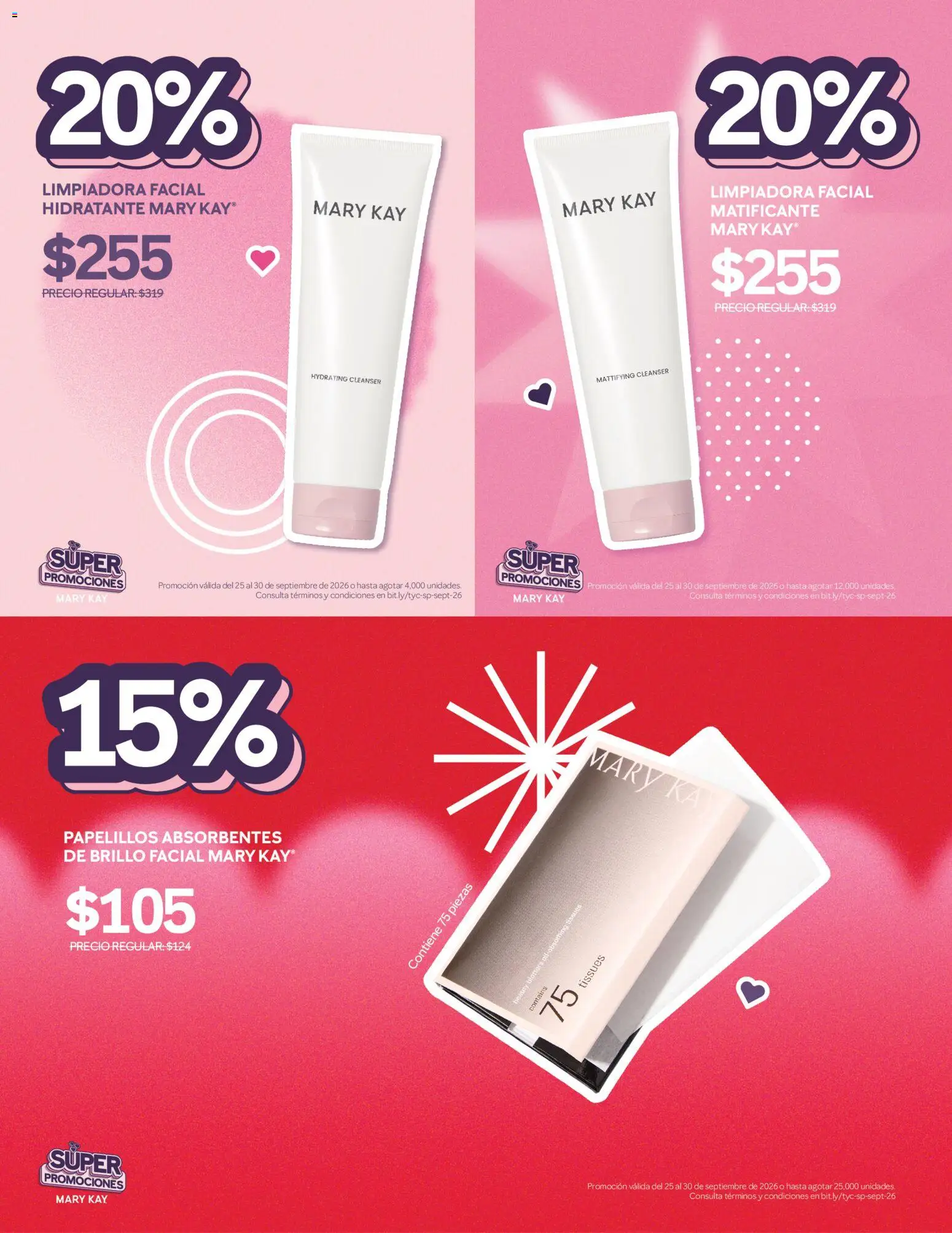 Nuevas ofertas de Mary Kay válidas en toda la República Mexicana desde el 25/09/2026. ¡Encuentra las mejores ofertas en Mary Kay catálogo Super promociones! | Página: 4 | Productos: Brillo