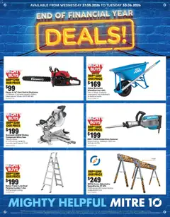 Preview of Mitre 10 End of financial year deals - valid from 27.05.2026