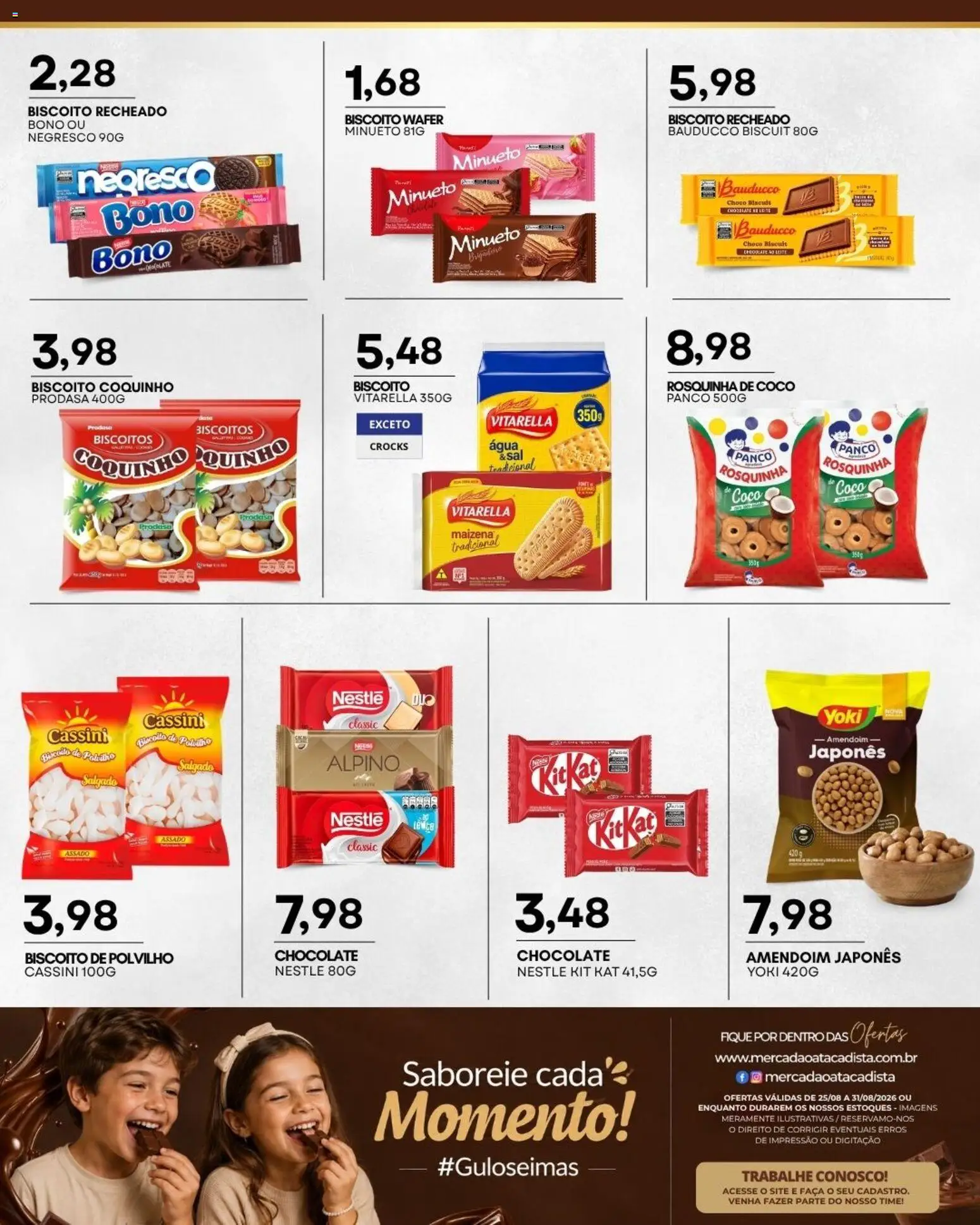 Mercadão Atacadista Folheto - válido de 25/08/2026 | Página: 9 | Produtos: Coco, Faca, Chocolate, Kit Kat