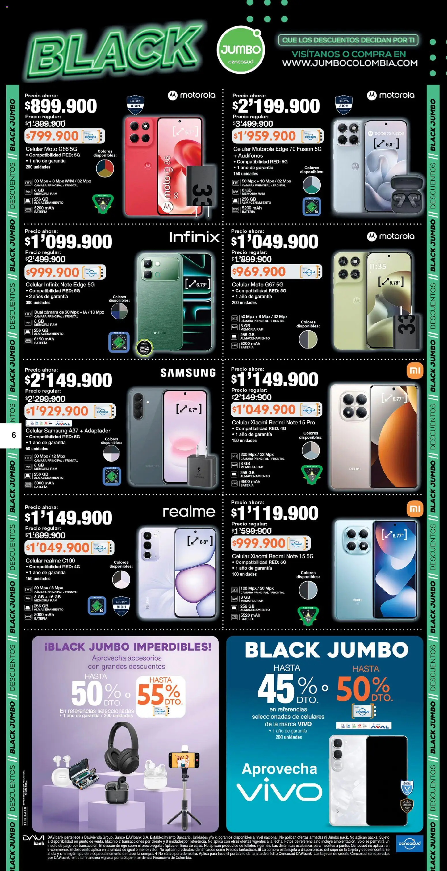 Jumbo revista - valida desde el 28.05.2026 | Página: 6 | Productos: Audífonos, Cámara, Banco, Sobre