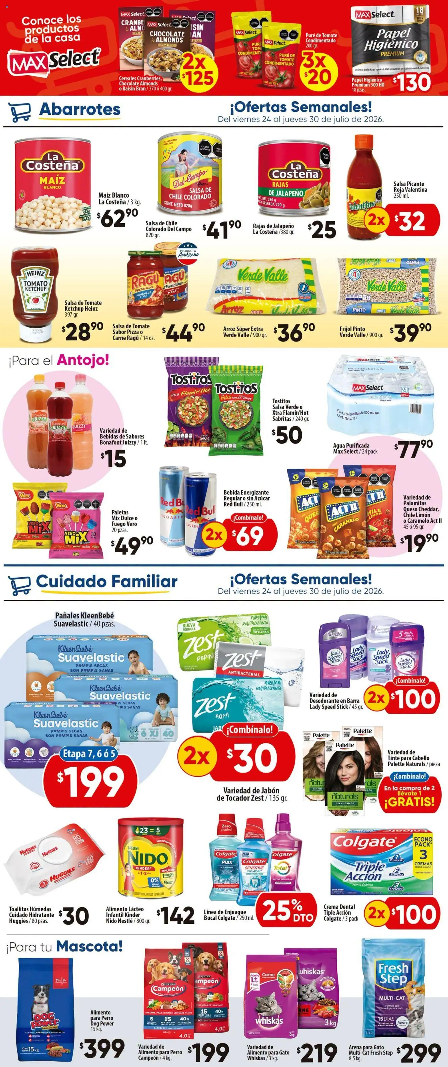 Nuevas ofertas de Calimax válidas en toda la República Mexicana desde el 24/07/2026. ¡Encuentra las mejores ofertas en Calimax folleto Tijuana! | Página: 5 | Productos: Crema, Agua, Pure de Tomate, Papel higiénico