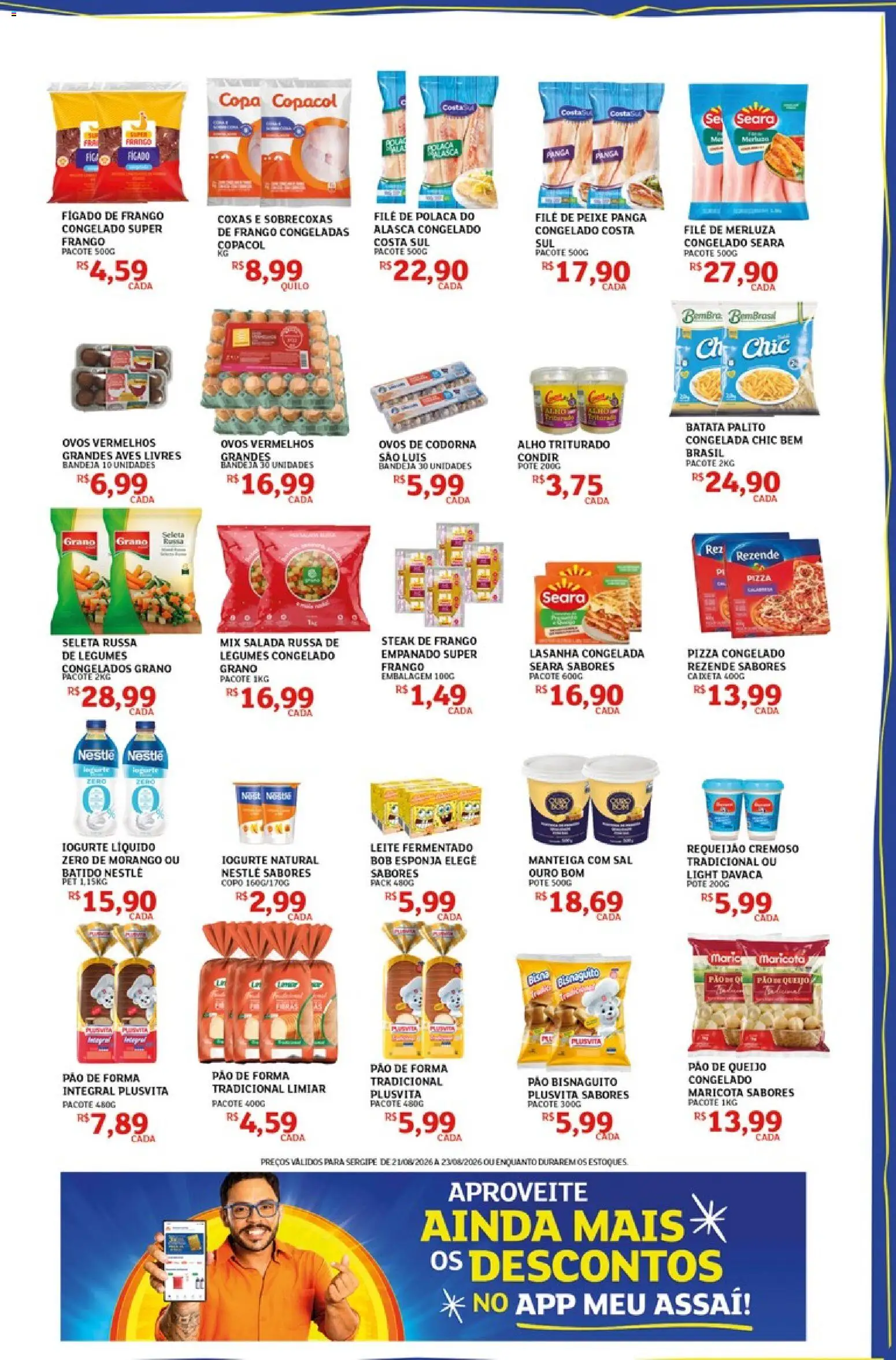 Assaí Atacadista Folheto - válido de 21/08/2026 | Página: 3 | Produtos: Copa, Salada, Bandeja, Legumes
