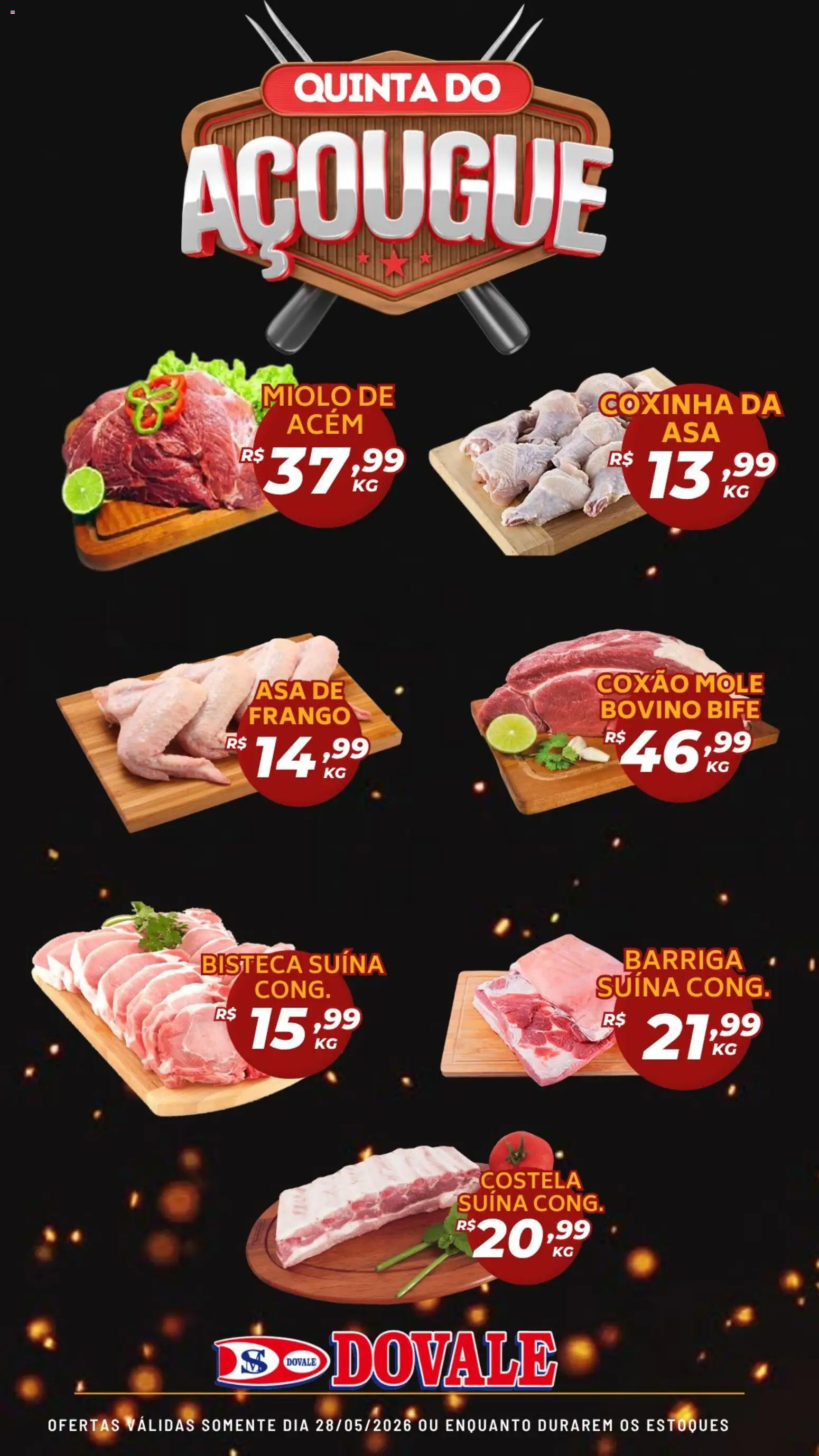 Dovale Folheto - válido de 28.05.2026 | Página: 1 | Produtos: Acém, Frango