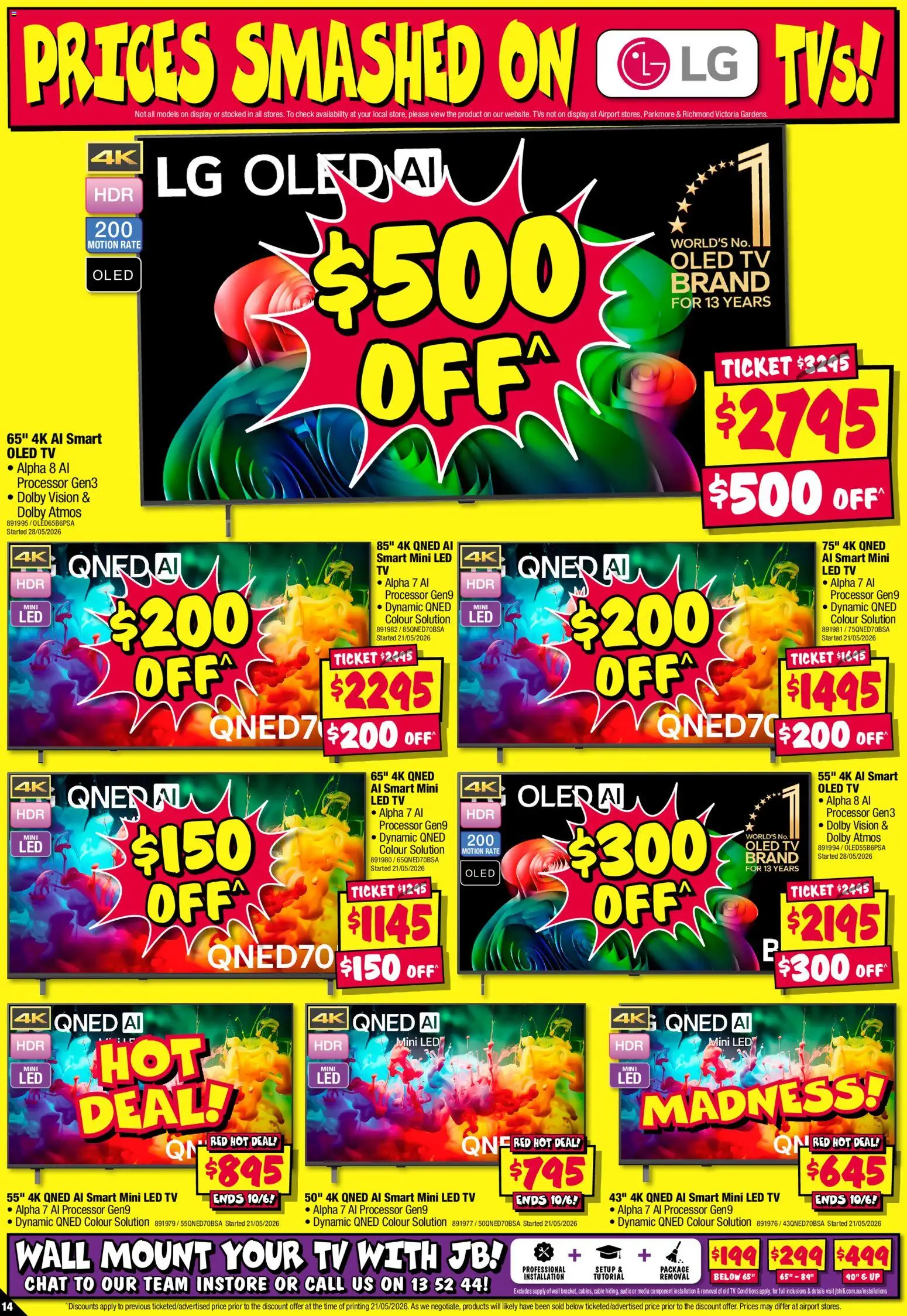 JB Hi-Fi catalogue - valid from 04.06.2026 | Page: 14 | Products: Tv, Audio, Cable