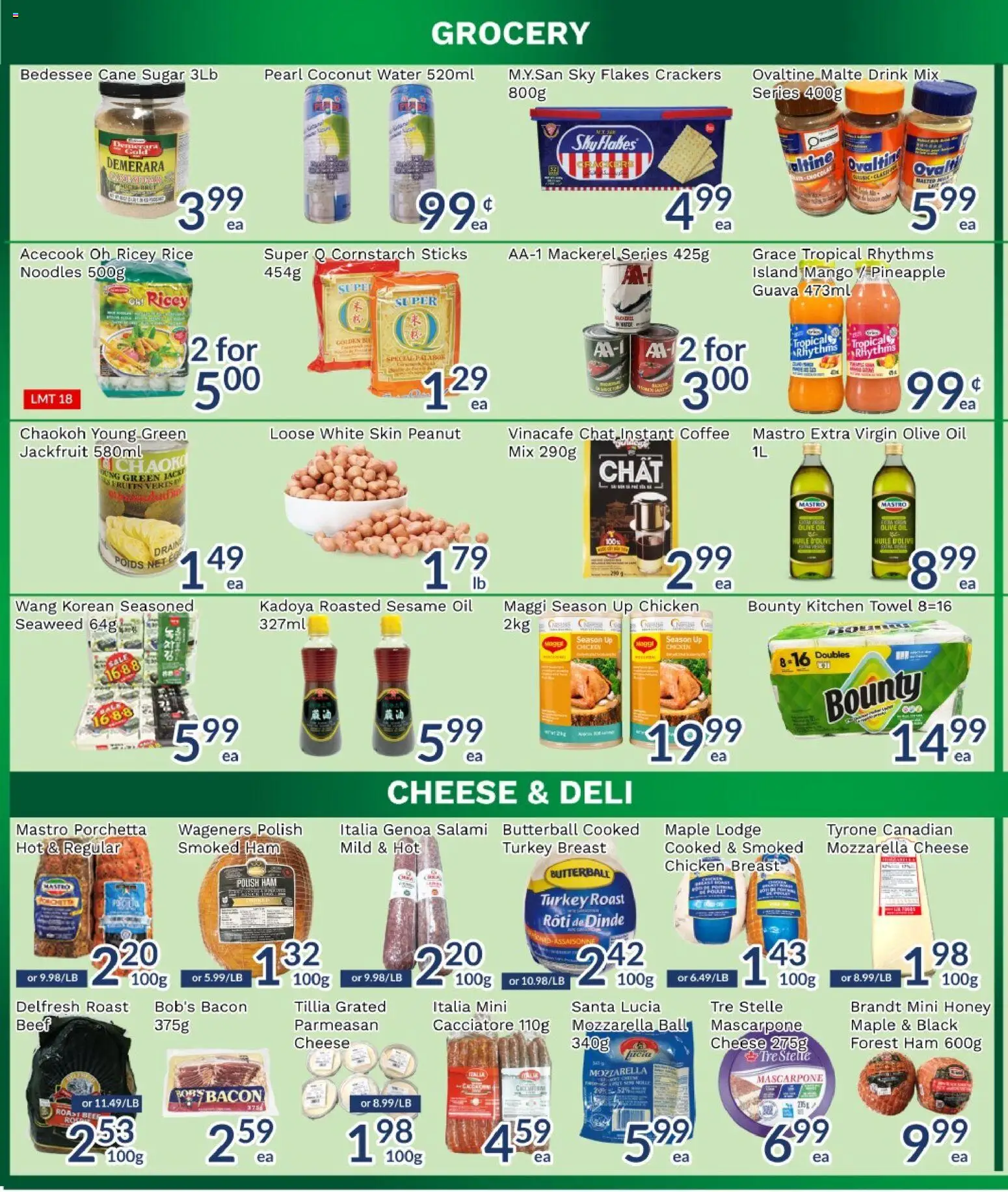 Oceans flyer valid from Oct 2, 2026 | Page: 3 | Products: Mango, Mascarpone, Chicken breast, Olive oil