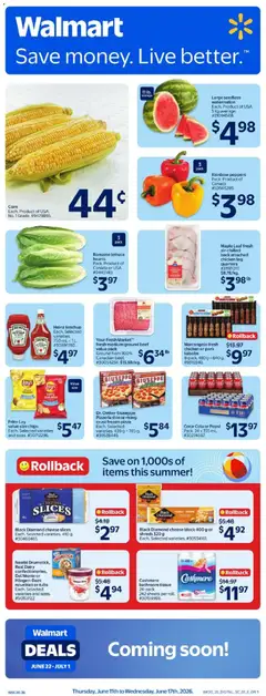 Preview of Walmart weekly flyer from shop Walmart valid from 11.06.2026
