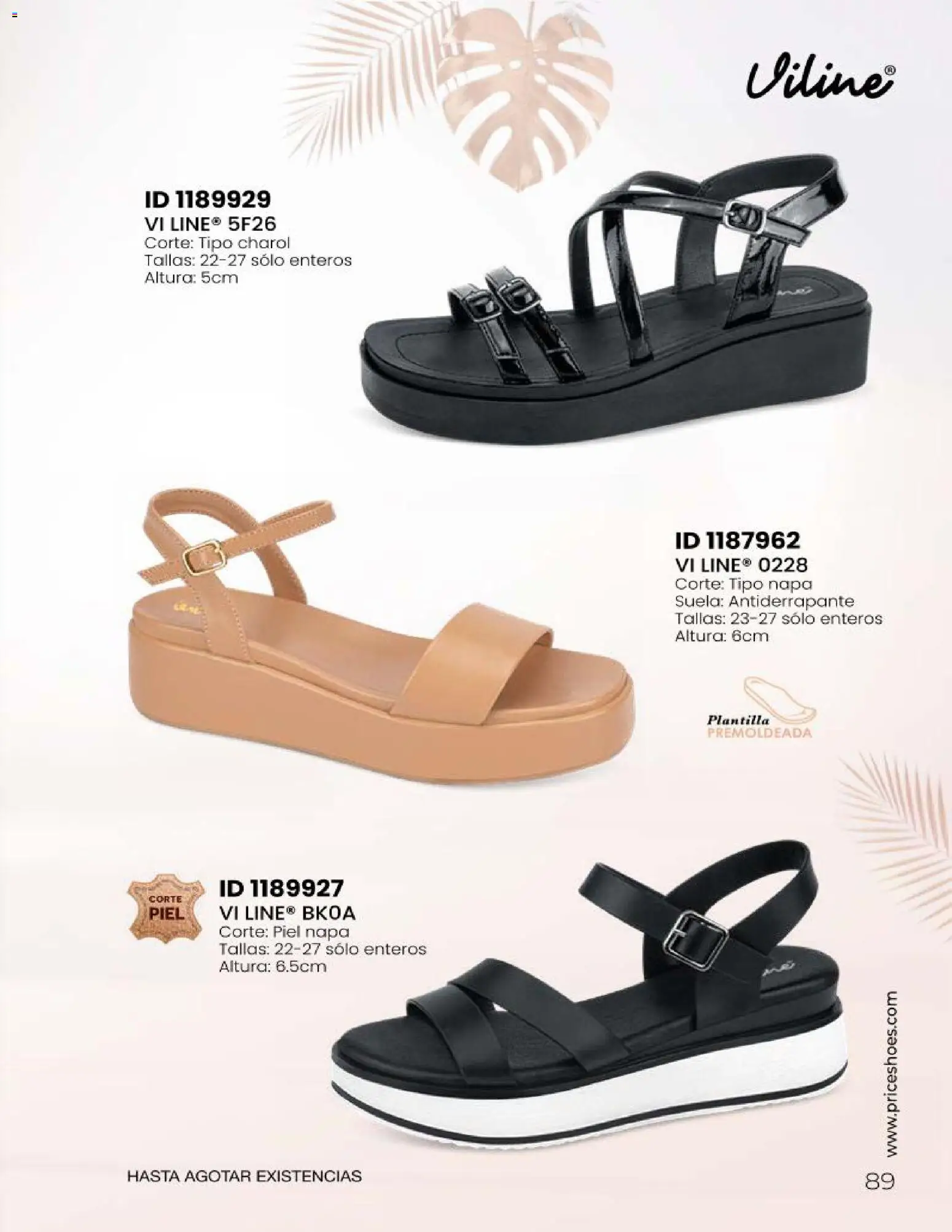 Nuevas ofertas de Price Shoes válidas en toda la República Mexicana desde el 23/06/2026. ¡Encuentra las mejores ofertas en Price Shoes catálogo Sandalias 2026! | Página: 89