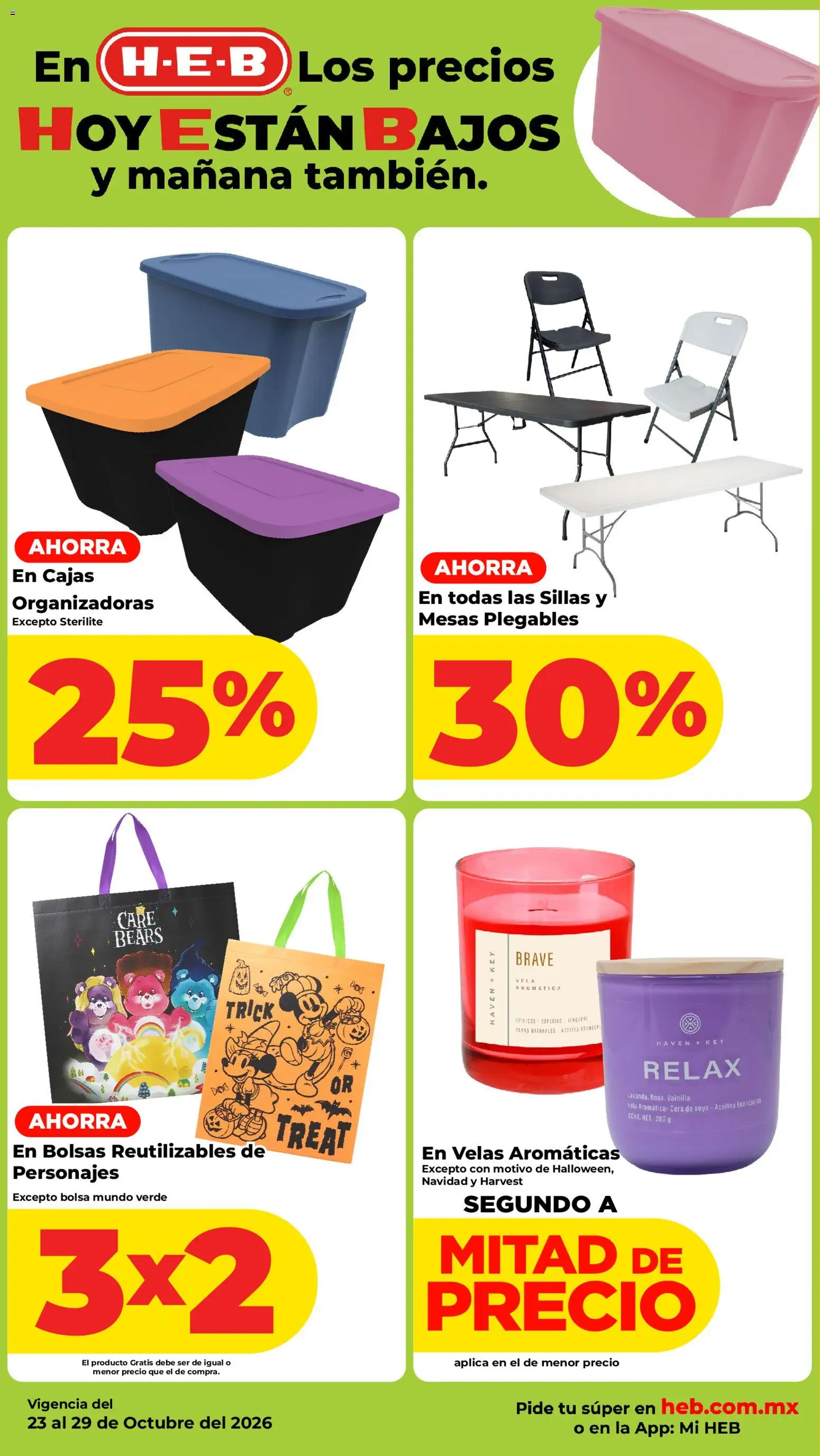 Nuevas ofertas de H-E-B válidas en toda la República Mexicana desde el 23/10/2026. ¡Encuentra las mejores ofertas en H-E-B folleto! | Página: 12