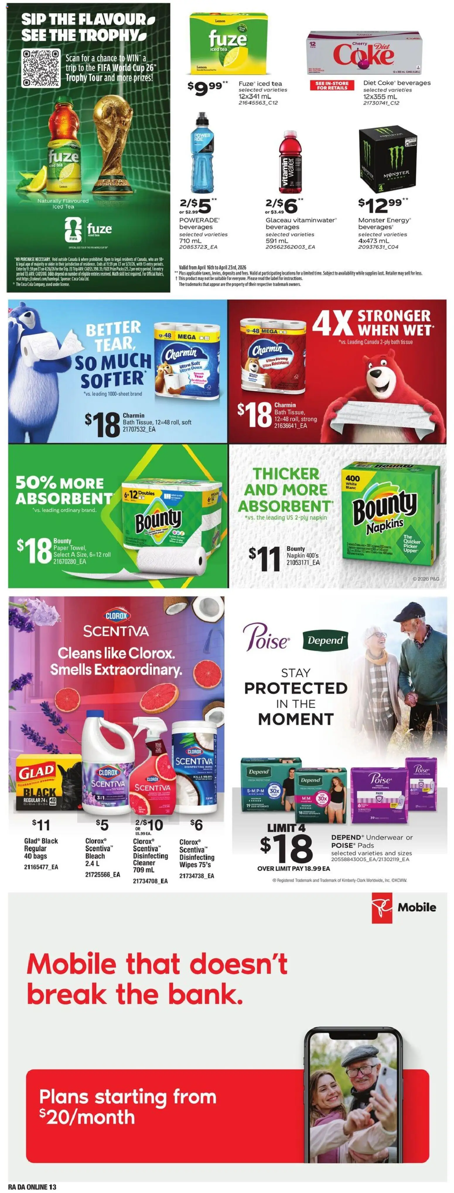 Atlantic Superstore flyer valid from 07.05.2026 | Page: 28 | Products: Tea, Bath, Underwear
