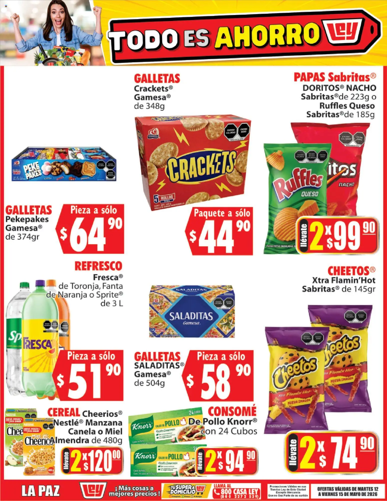Nuevas ofertas de Casa Ley válidas en toda la República Mexicana desde el 12.05.2026. ¡Encuentra las mejores ofertas en Casa Ley folleto Todo es ahorro! | Página: 4