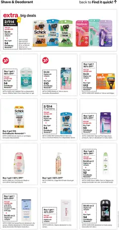 Preview of CVS Pharmacy weekly ads valid from 10.05.2026 | Page: 15 | Products: Axe, Deodorant, Shave Gel
