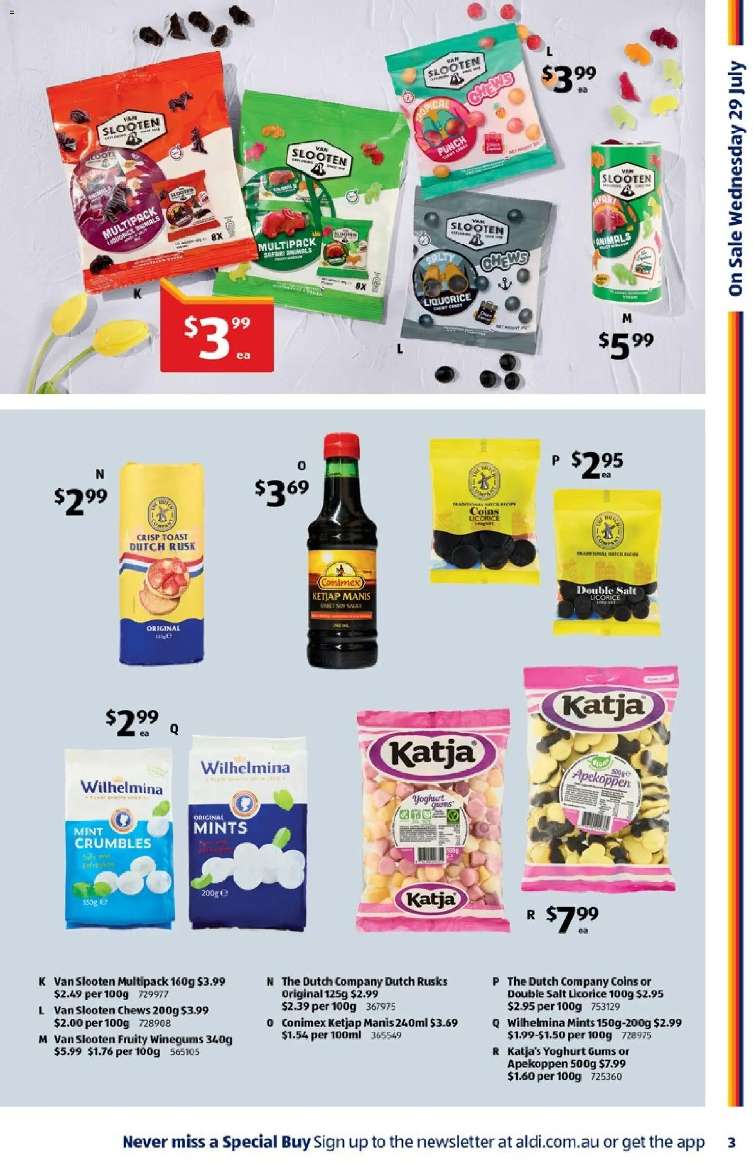 Aldi catalogue - valid from 29/07/2026 | Page: 3 | Products: Yoghurt, Sauce, Salt, Soy sauce
