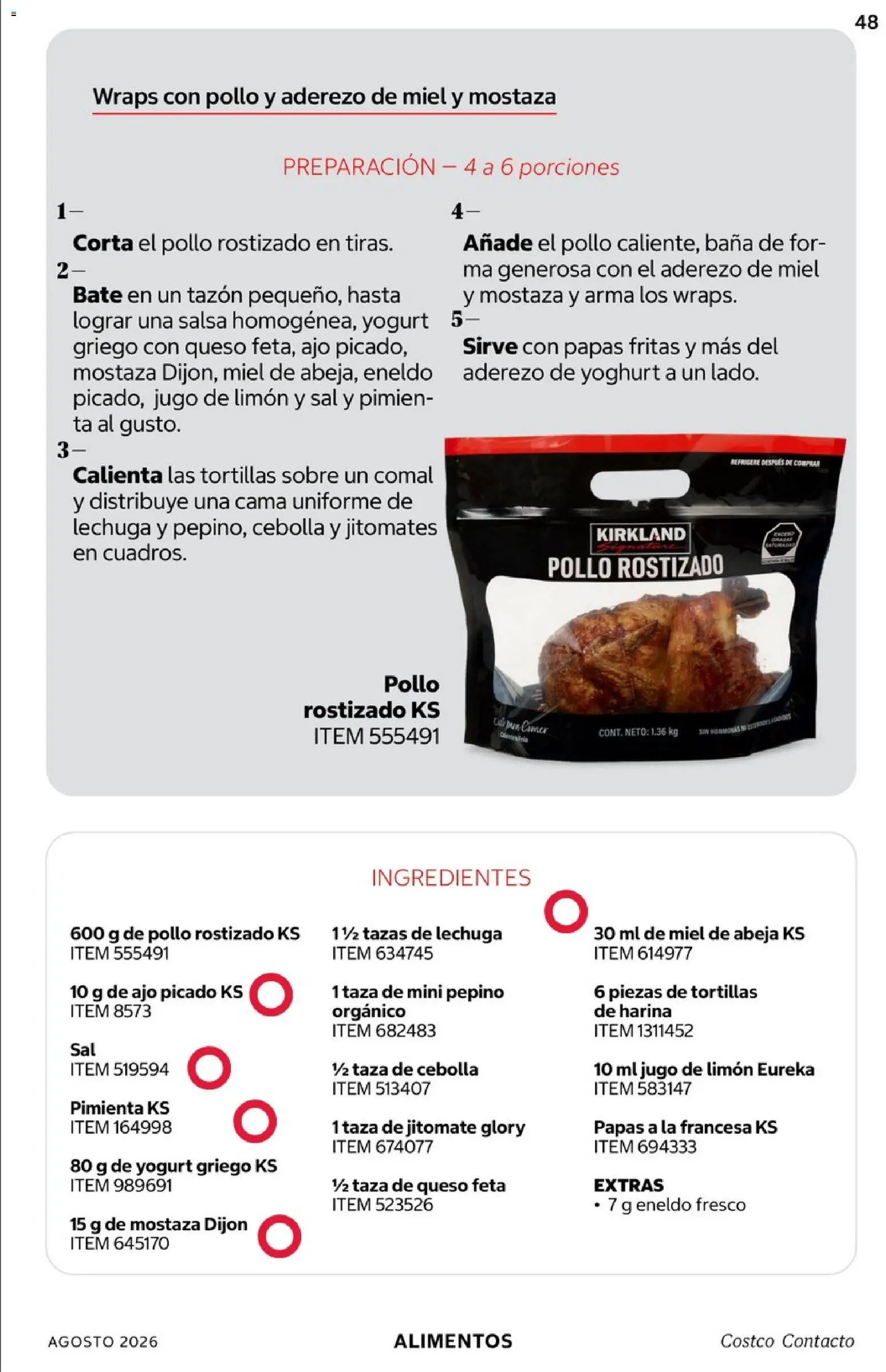 Nuevas ofertas de Costco válidas en toda la República Mexicana desde el 01/08/2026. ¡Encuentra las mejores ofertas en Costco catálogo Agosto! | Página: 48 | Productos: Cebolla, Taza, Limón, Sobre