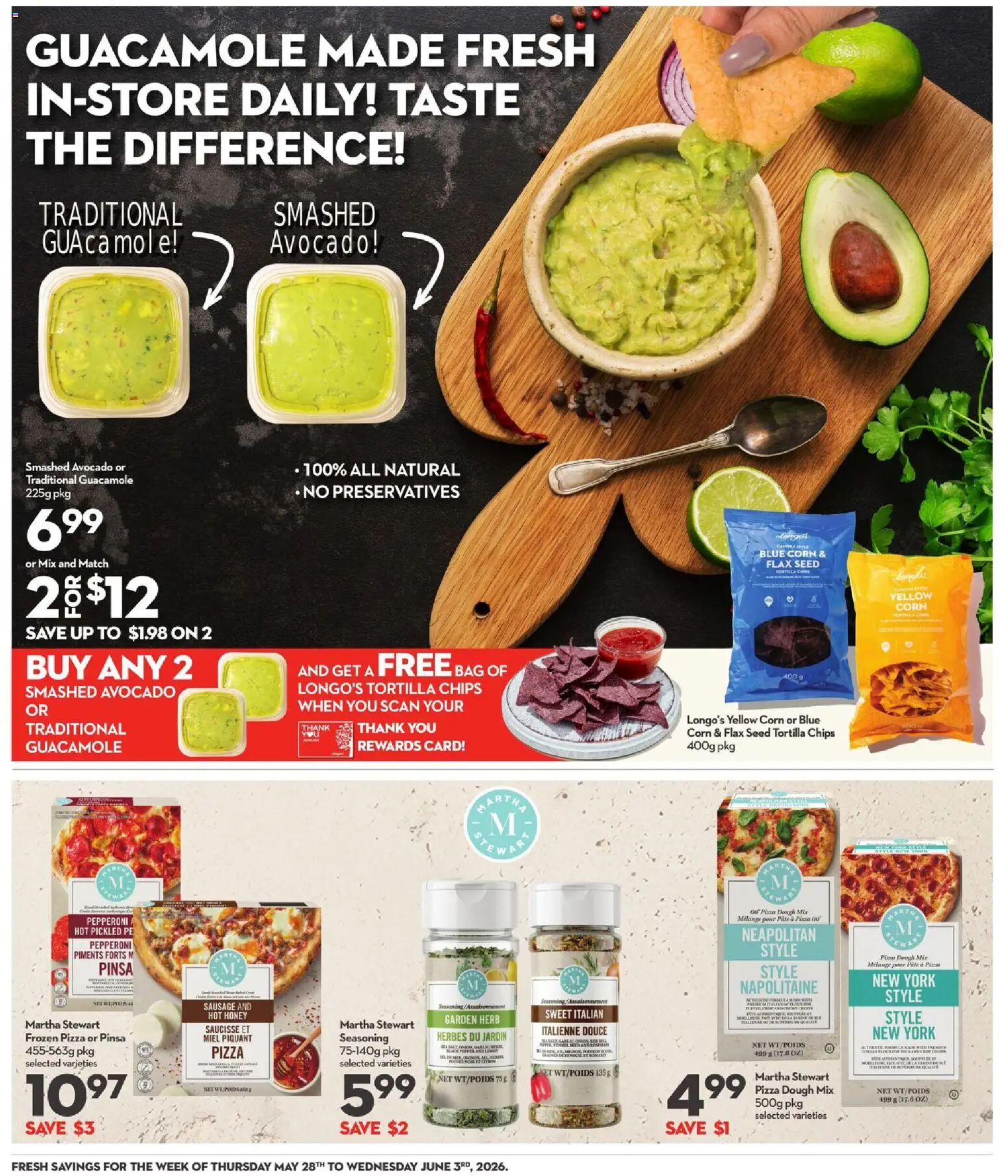 Longo's flyer valid from 28.05.2026 | Page: 22 | Products: Chips, Bag, Pizza
