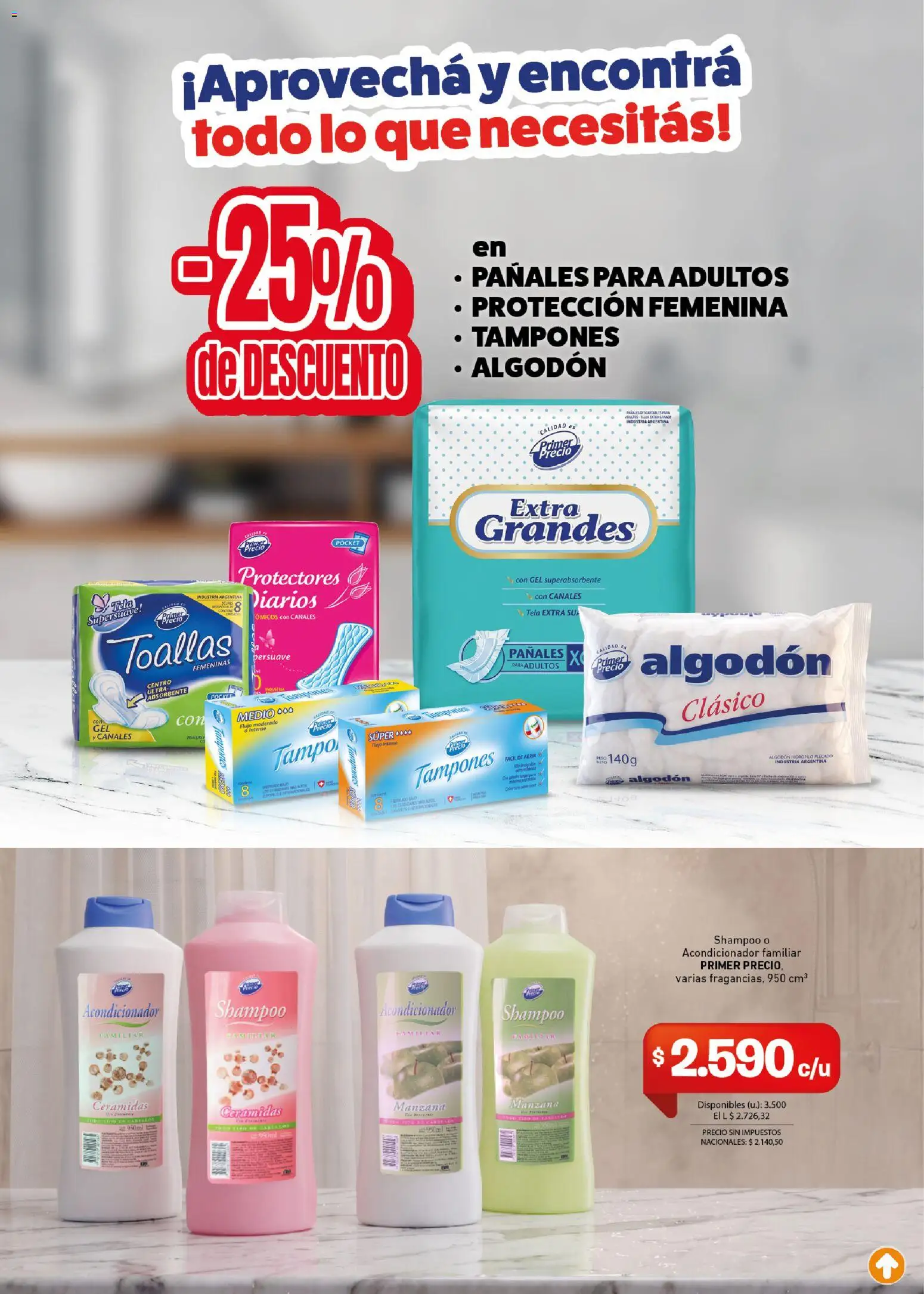 Cooperativa Obrera - Folleto │ válido desde el 17/09/2026 | Página: 6 | Productos: Tampones, Algodón, Shampoo, Pañales