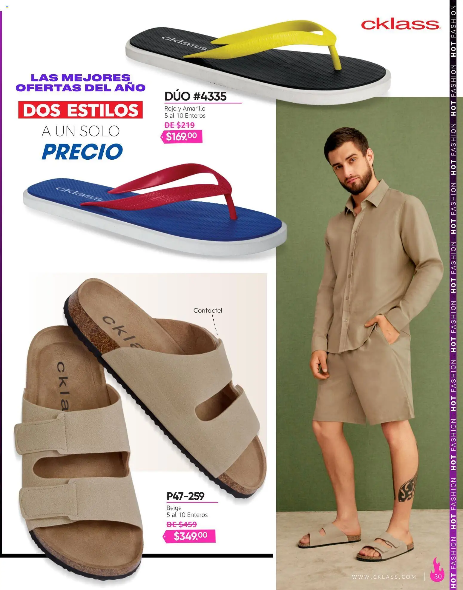 Nuevas ofertas de Cklass válidas en toda la República Mexicana desde el 03/08/2026. ¡Encuentra las mejores ofertas en Cklass catálogo Hot Fashion Calzado! | Página: 51
