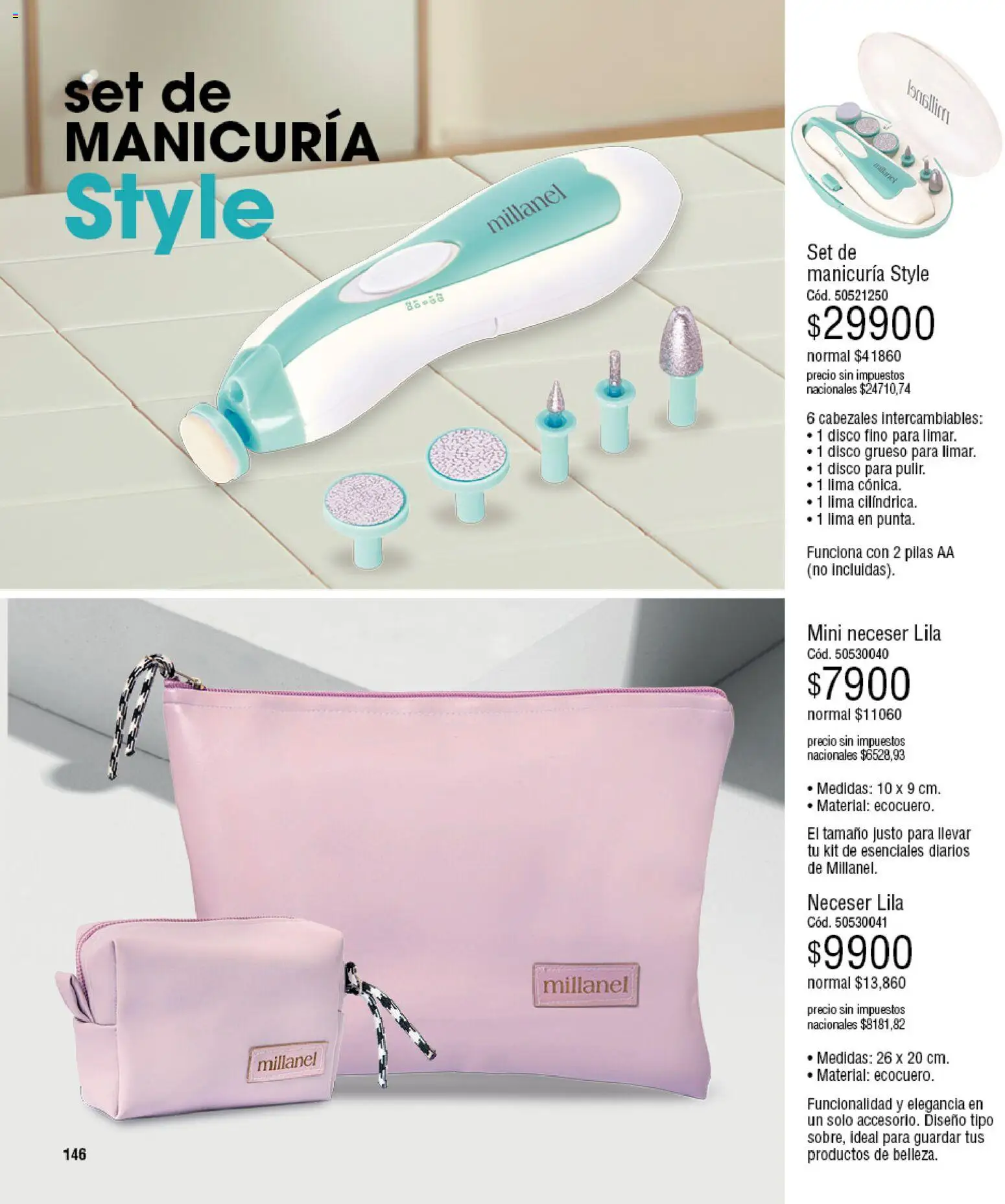 Millanel - Catálogo │ válido desde el 20/07/2026 | Página: 170 | Productos: Disco, Pilas, Lima, Neceser