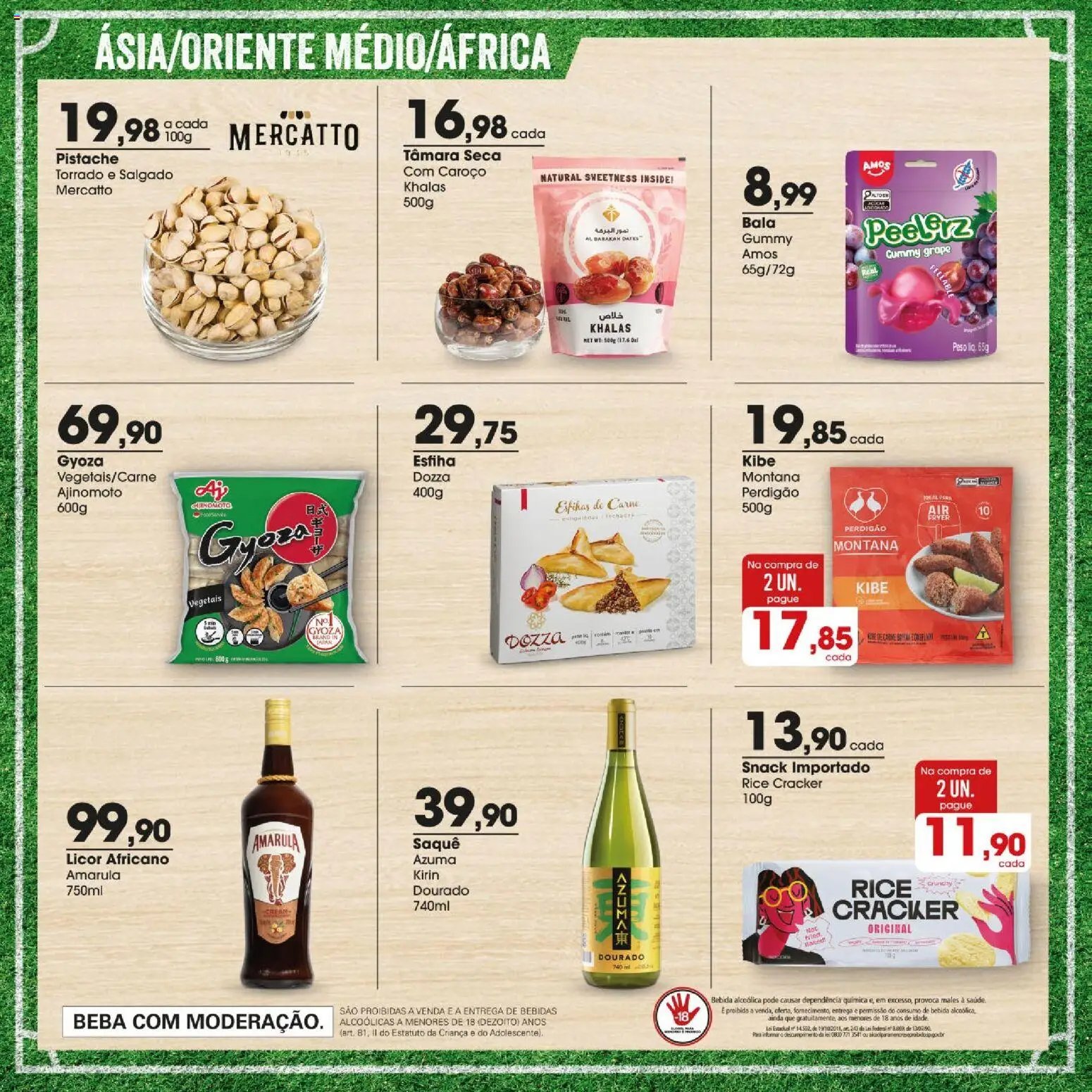 Zaffari Folheto - válido de 09.06.2026 | Página: 6 | Produtos: Pistache, Saquê, Carne, Bebida