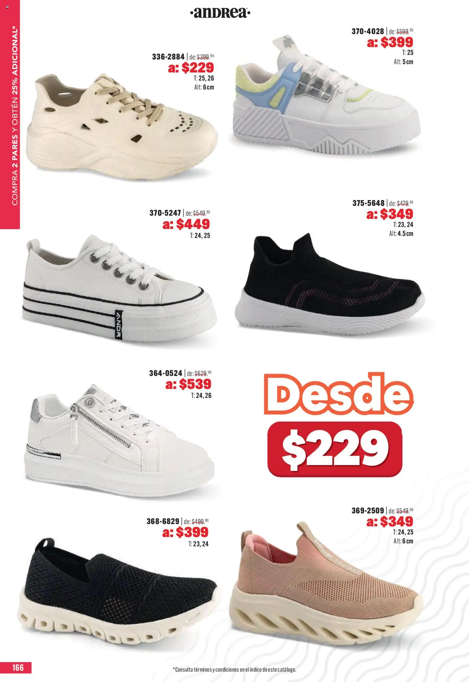 Nuevas ofertas de Andrea válidas en toda la República Mexicana desde el 03.05.2026. ¡Encuentra las mejores ofertas en Andrea catálogo Outlet! | Página: 166